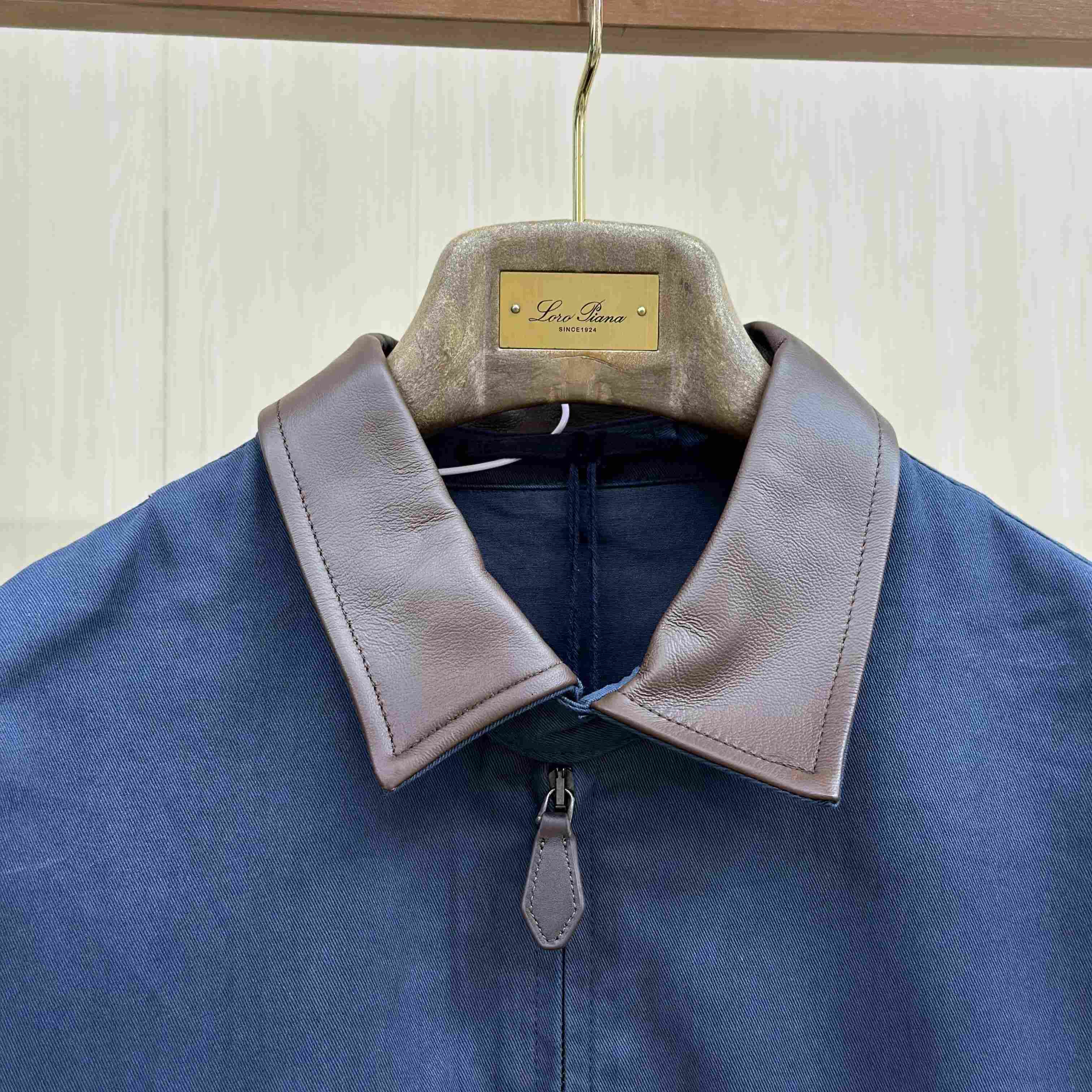 Prada Cotton Jacket With Leather Details - DesignerGu