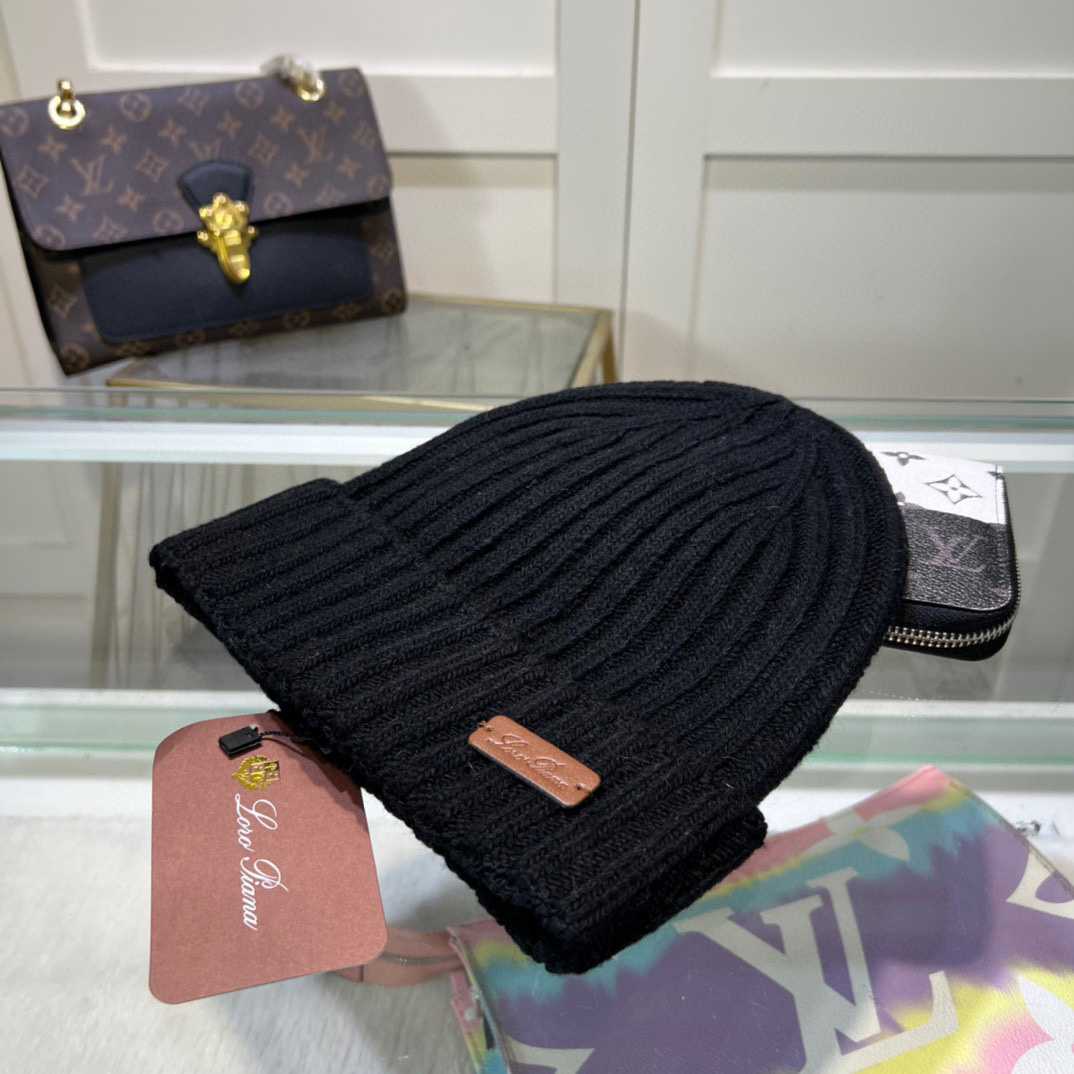 Loro Piana Niseko Leather-Trimmed Cotton Beanie - DesignerGu