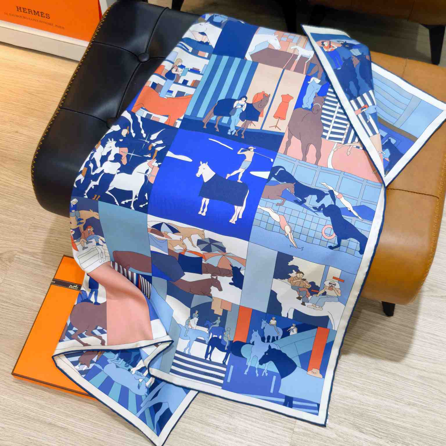 Hermes Mon Cheval Et Moi Scarf 90 - DesignerGu