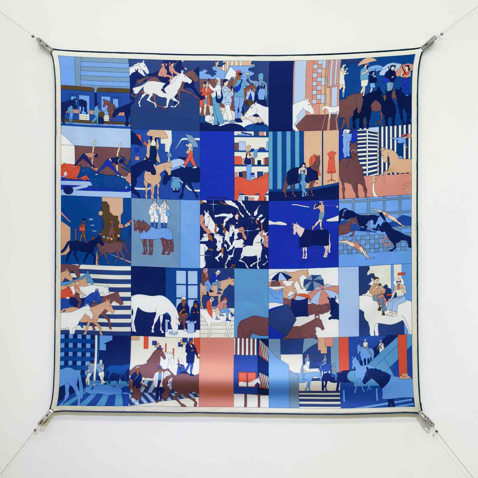 Hermes Mon Cheval Et Moi Scarf 90 - DesignerGu