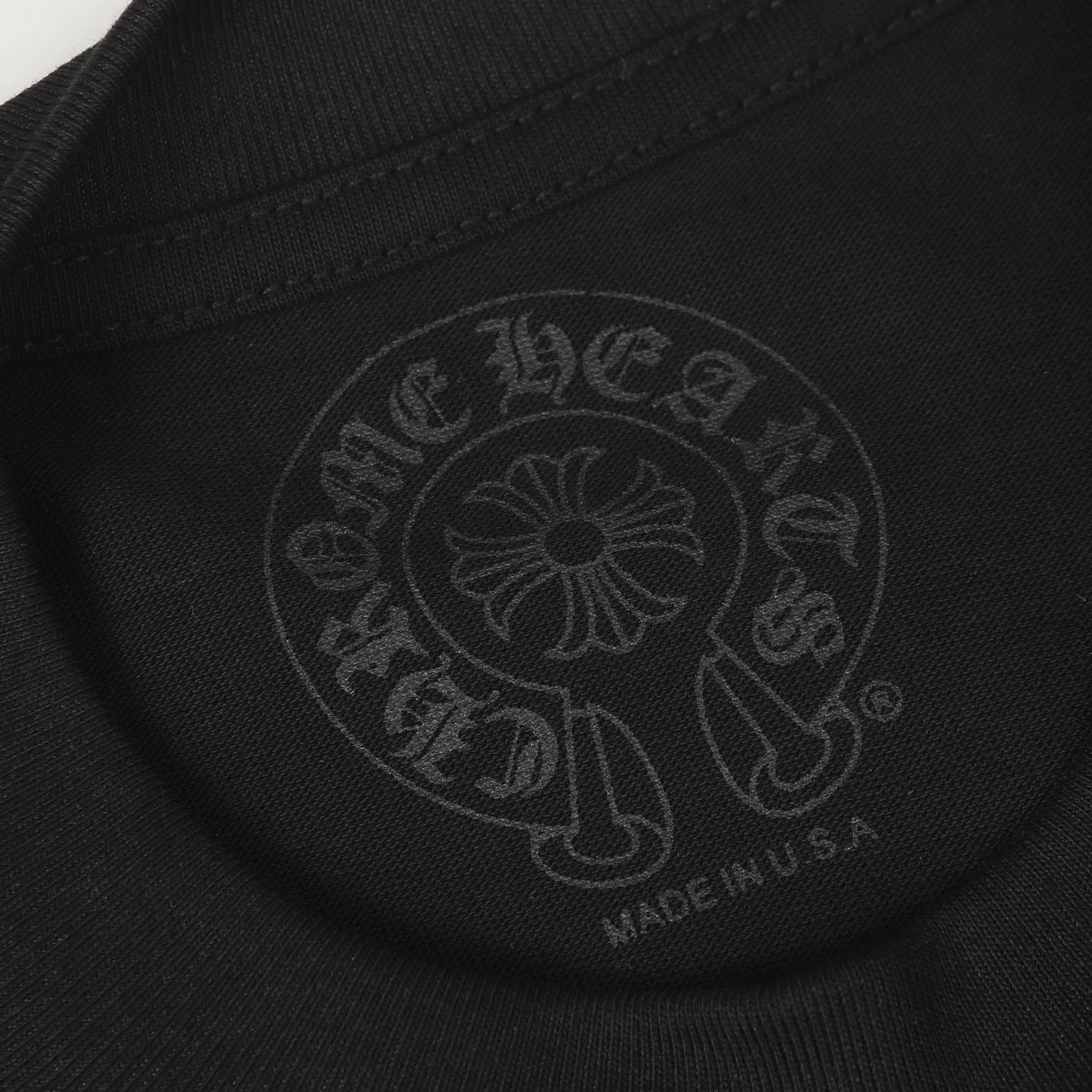 Chrome Hearts Cross Printed Cotton Long Sleeve Tee - DesignerGu