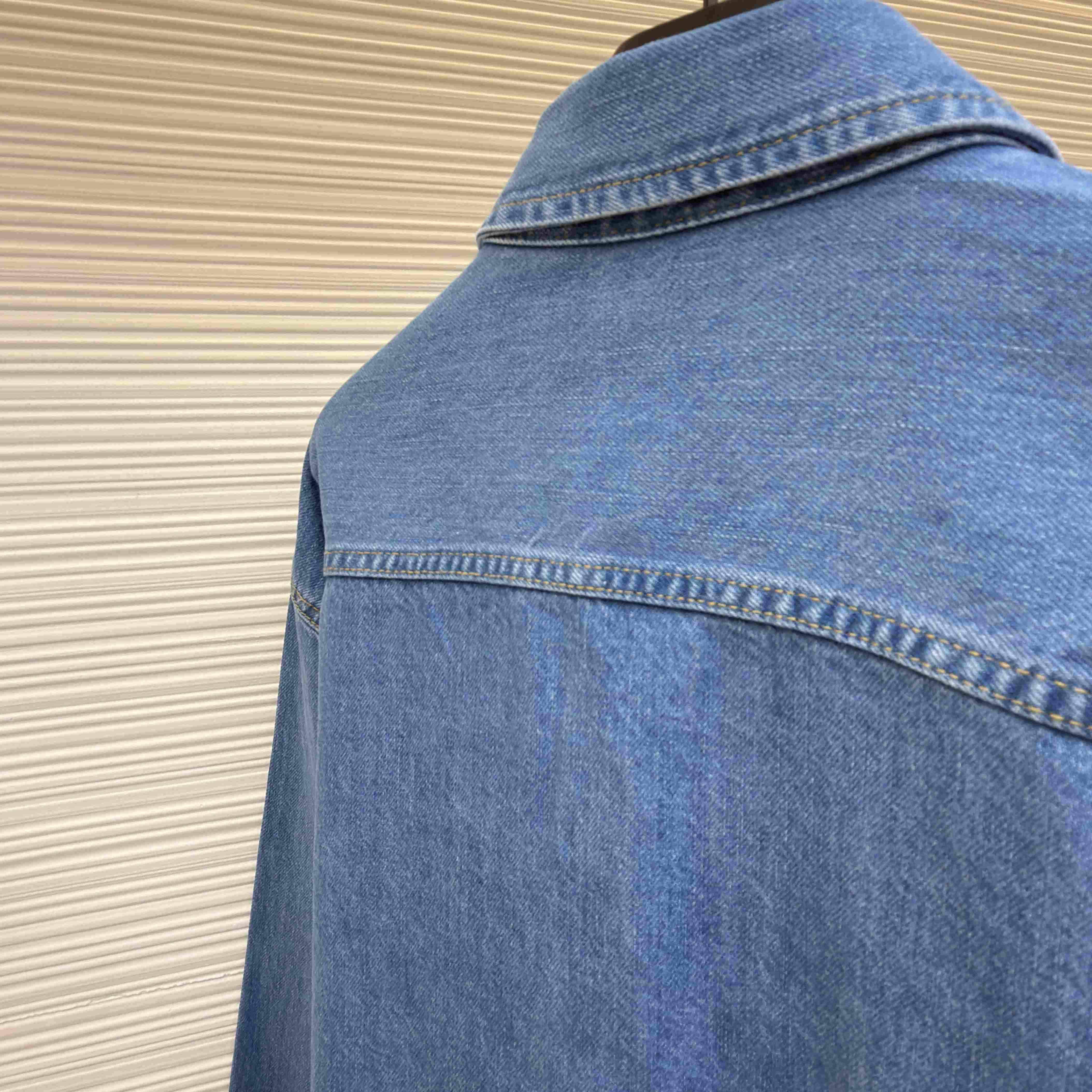 Gucci  Patch-Pockets Denim Shirt - DesignerGu