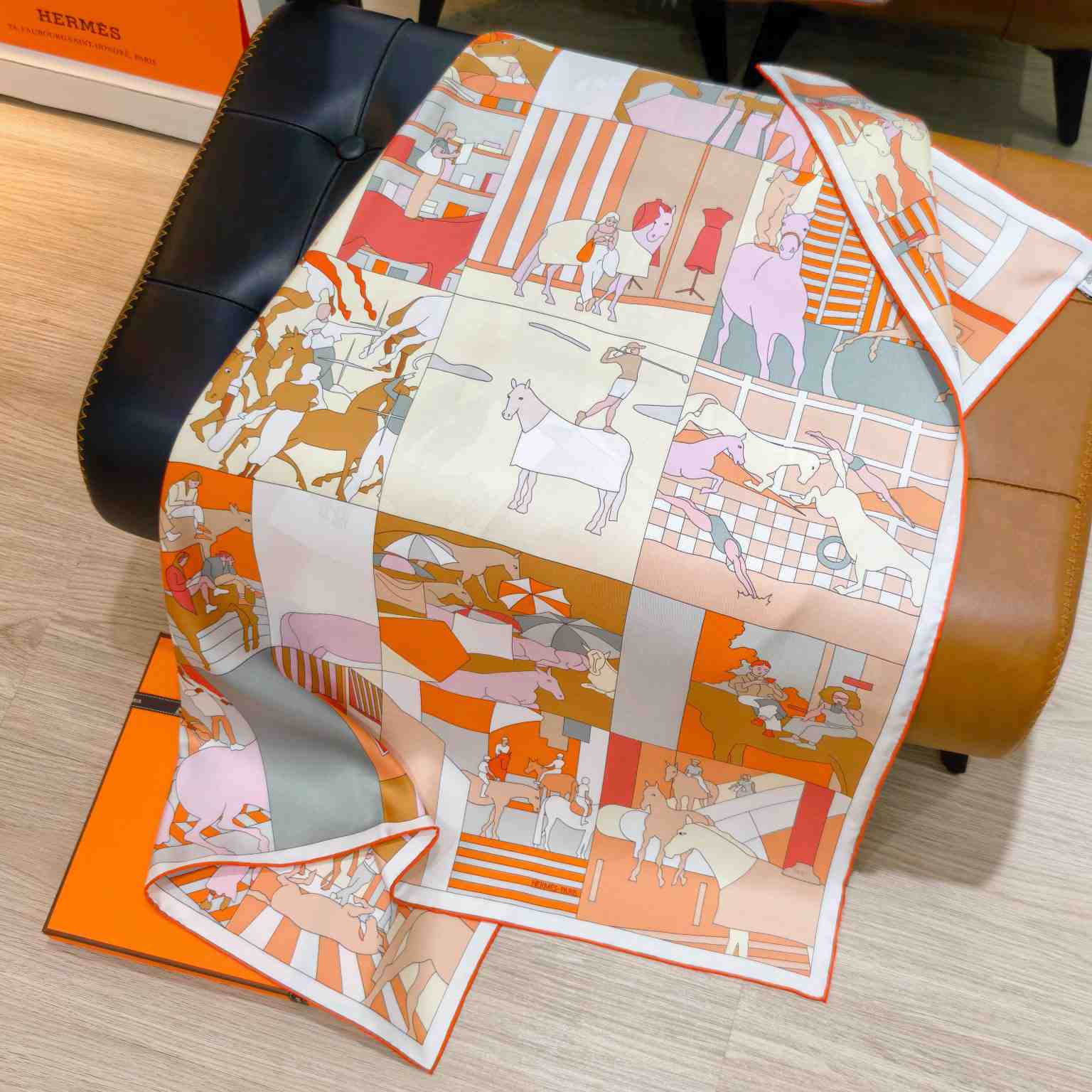 Hermes Mon Cheval Et Moi Scarf 90 - DesignerGu