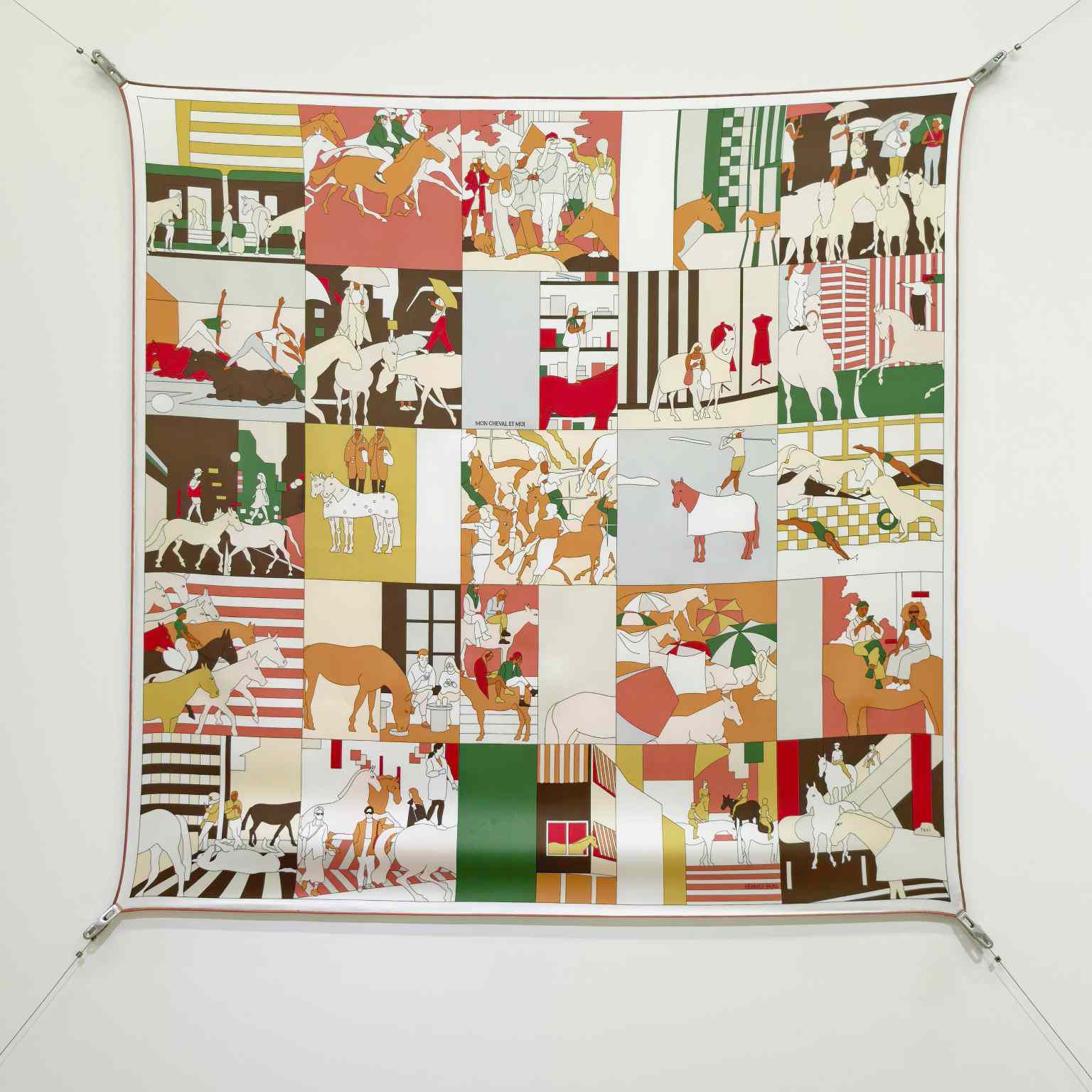 Hermes Mon Cheval Et Moi Scarf 90 - DesignerGu