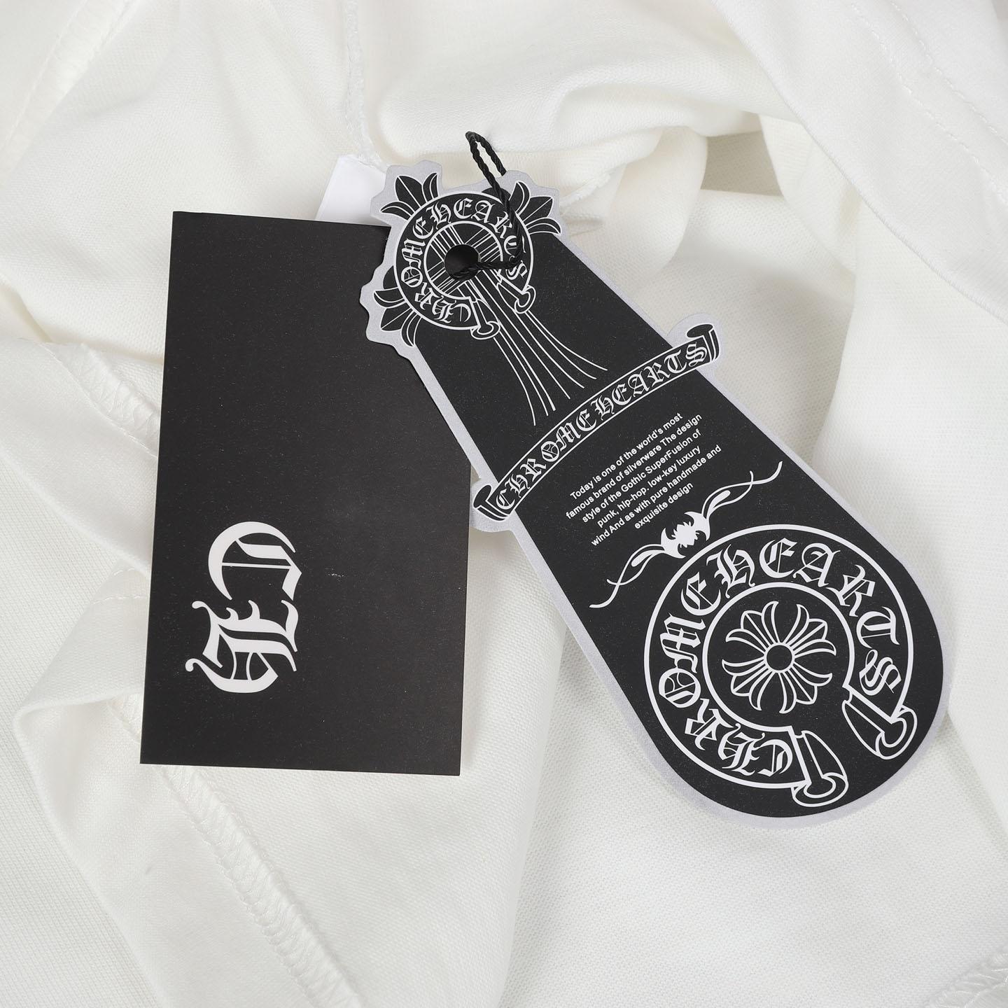 Chrome Hearts Cross Printed Cotton Long Sleeve Tee - DesignerGu