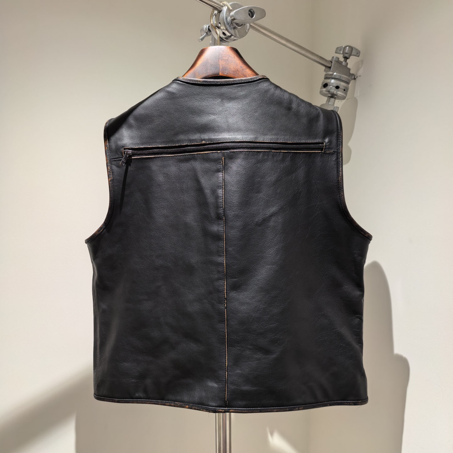 Prada Leather Cargo Vest - DesignerGu