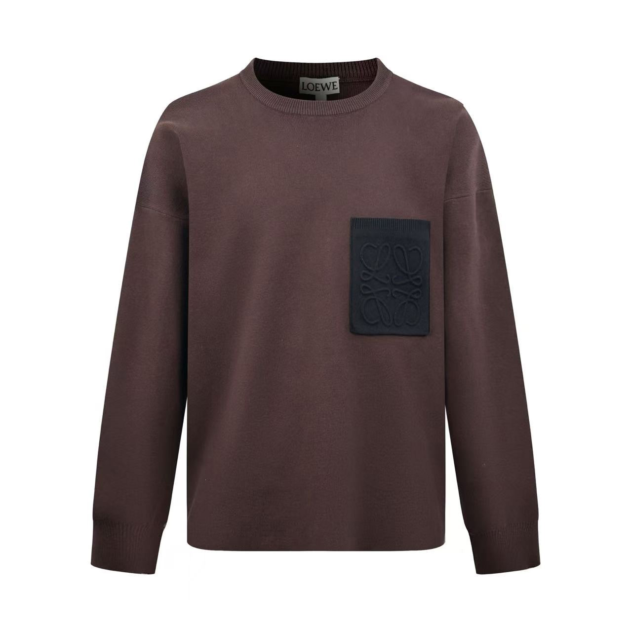 LOEWE Anagram Pocket Sweater In Cotton Blend - DesignerGu