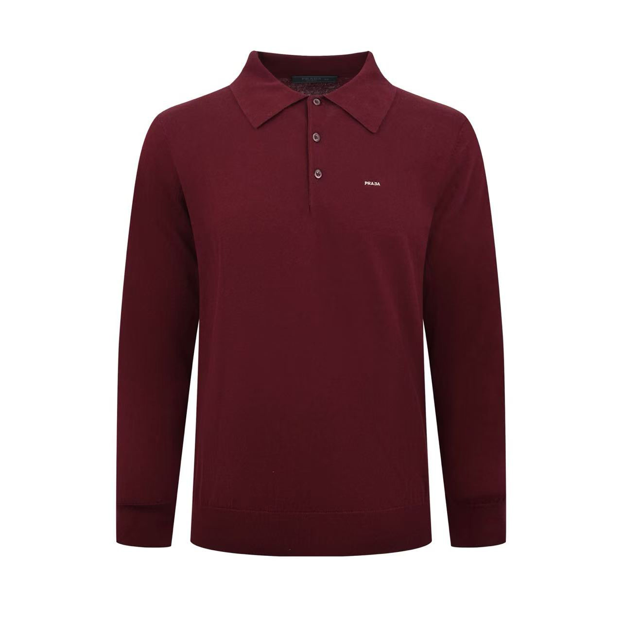 Prada Wool And Silk Polo Sweater - DesignerGu