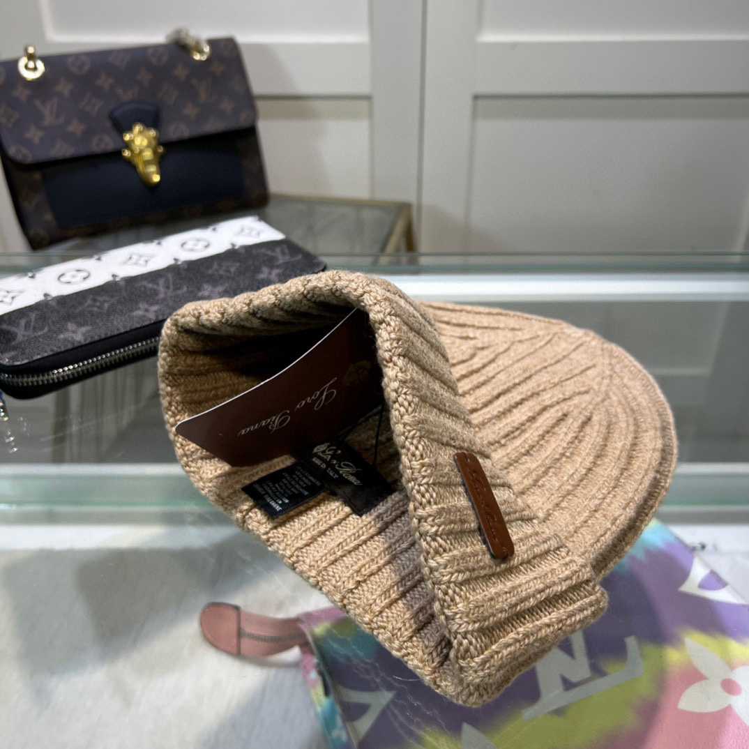 Loro Piana Niseko Leather-Trimmed Cotton Beanie - DesignerGu