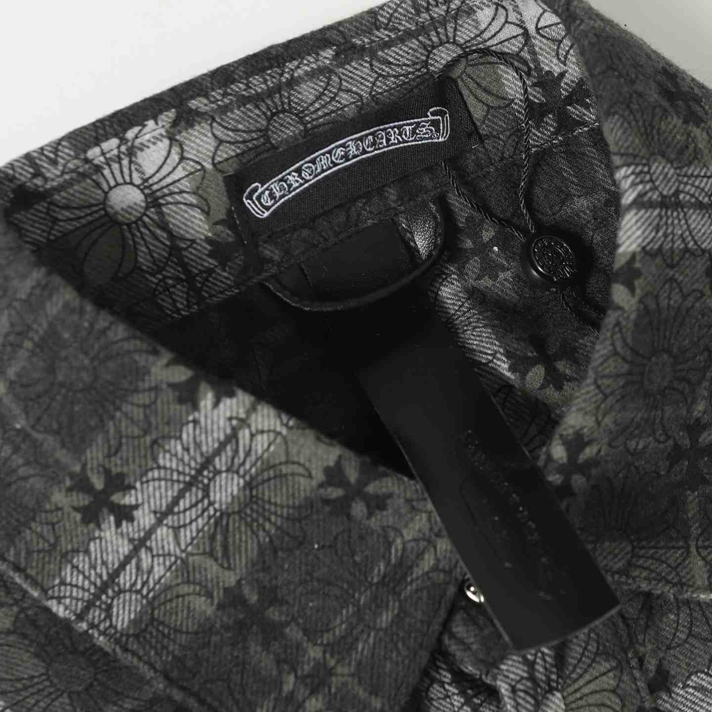 Chrome Hearts Monogram Cross Patch Flannel Shirt - DesignerGu