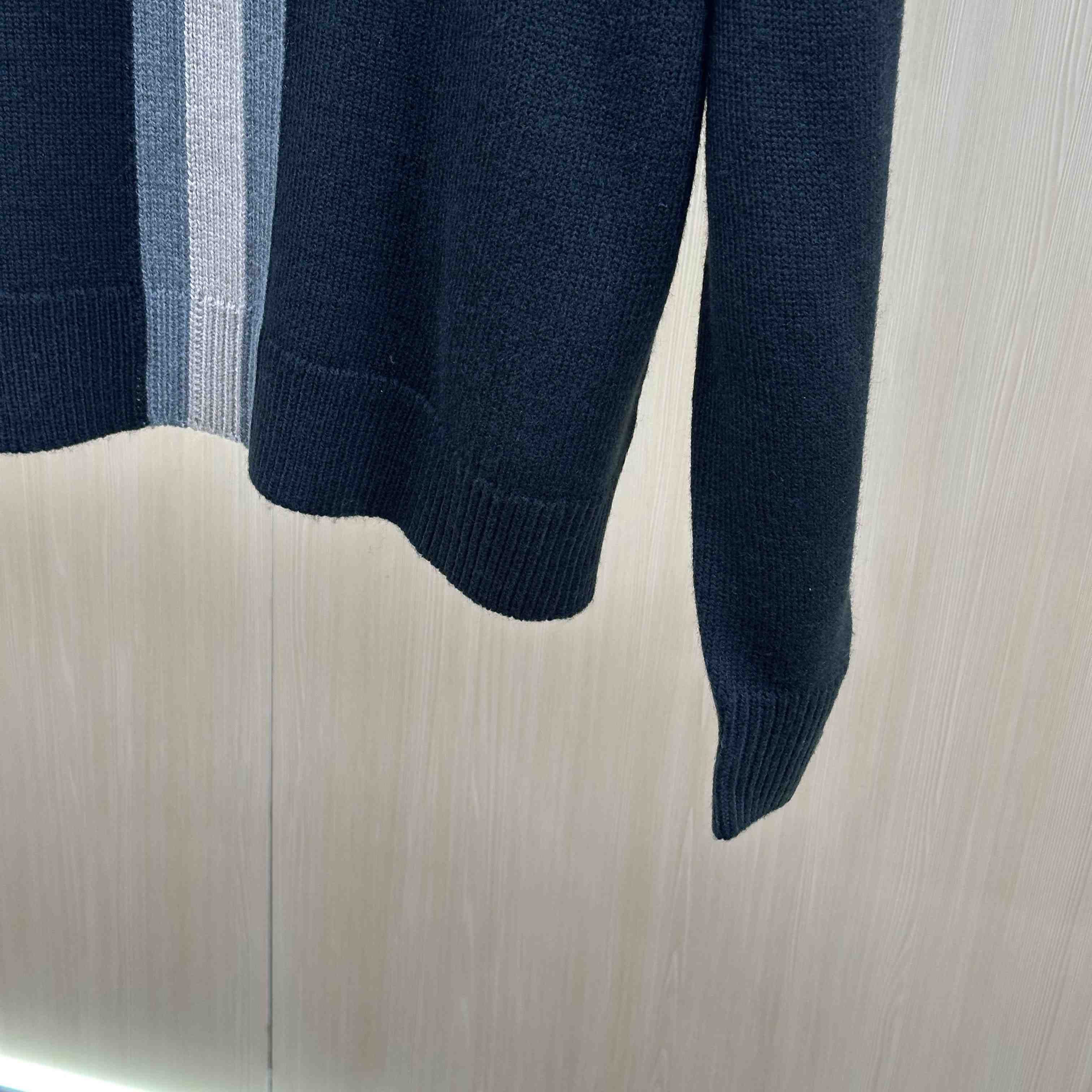 Gucci  Knit Wool Sweater With Muted Web - DesignerGu