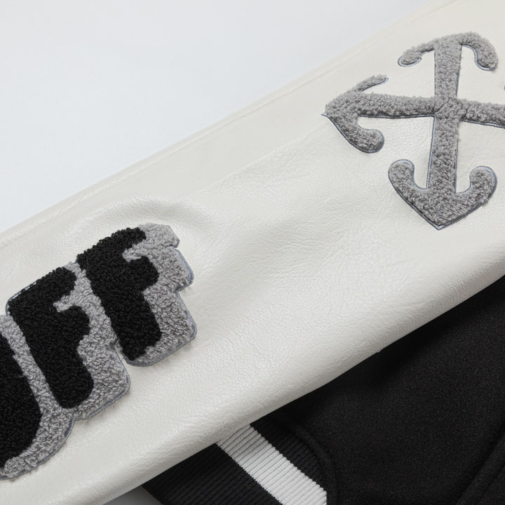 Off-White™ Lea Appliqué Varsity Jacket - DesignerGu