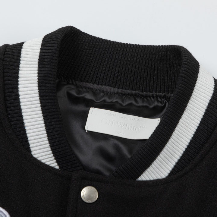 Off-White™ Lea Appliqué Varsity Jacket - DesignerGu