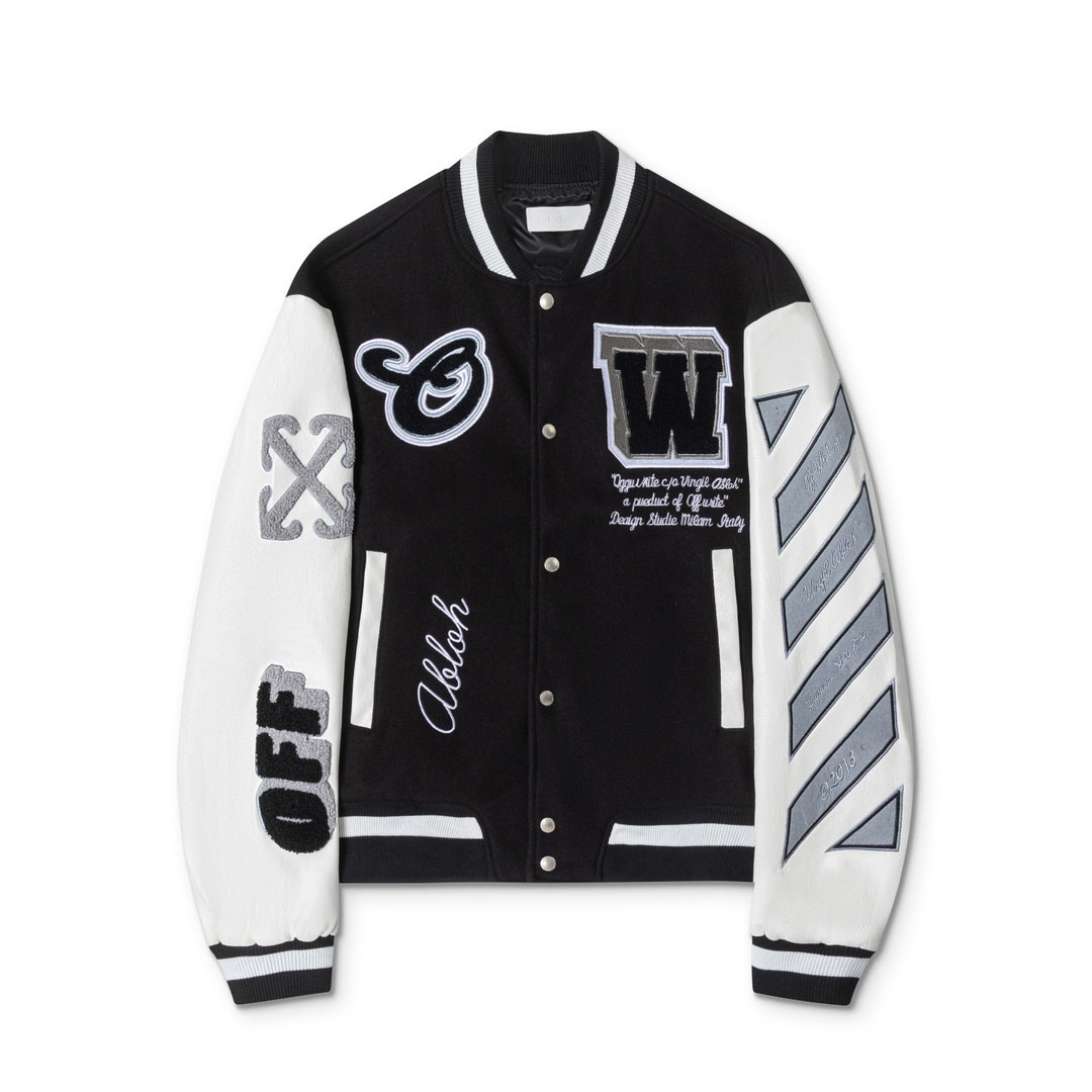 Off-White™ Lea Appliqué Varsity Jacket - DesignerGu