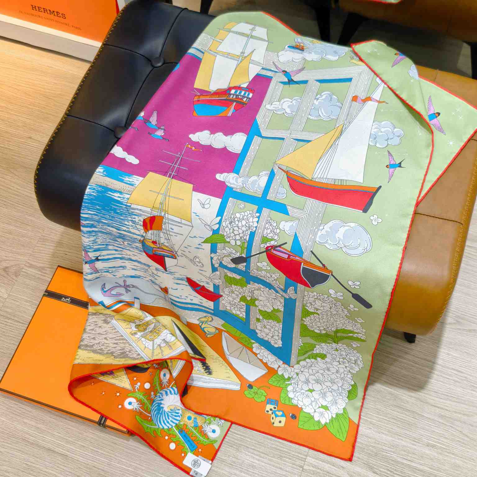 Hermes L'Esprit s'Envole Scarf 90 - DesignerGu