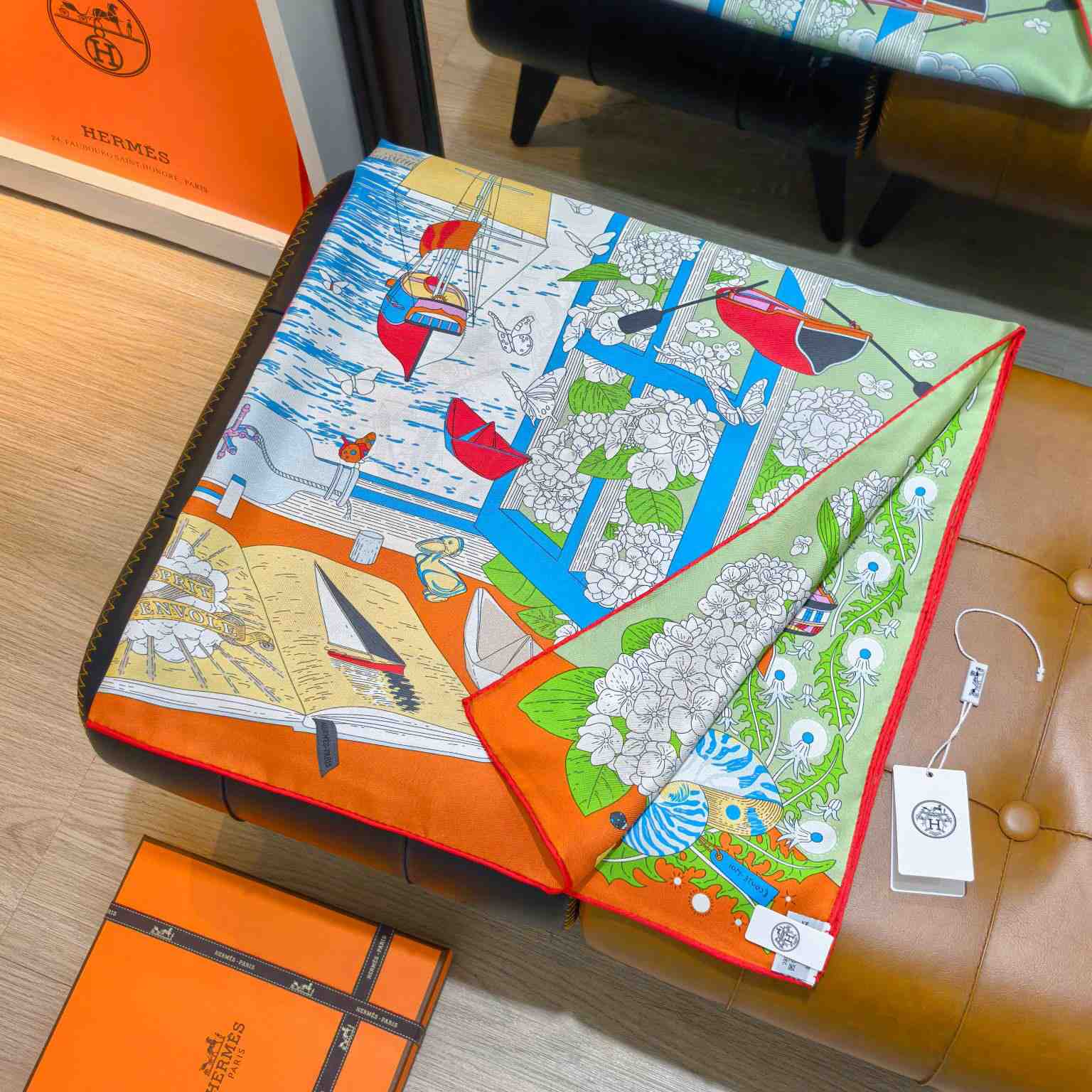 Hermes L'Esprit s'Envole Scarf 90 - DesignerGu