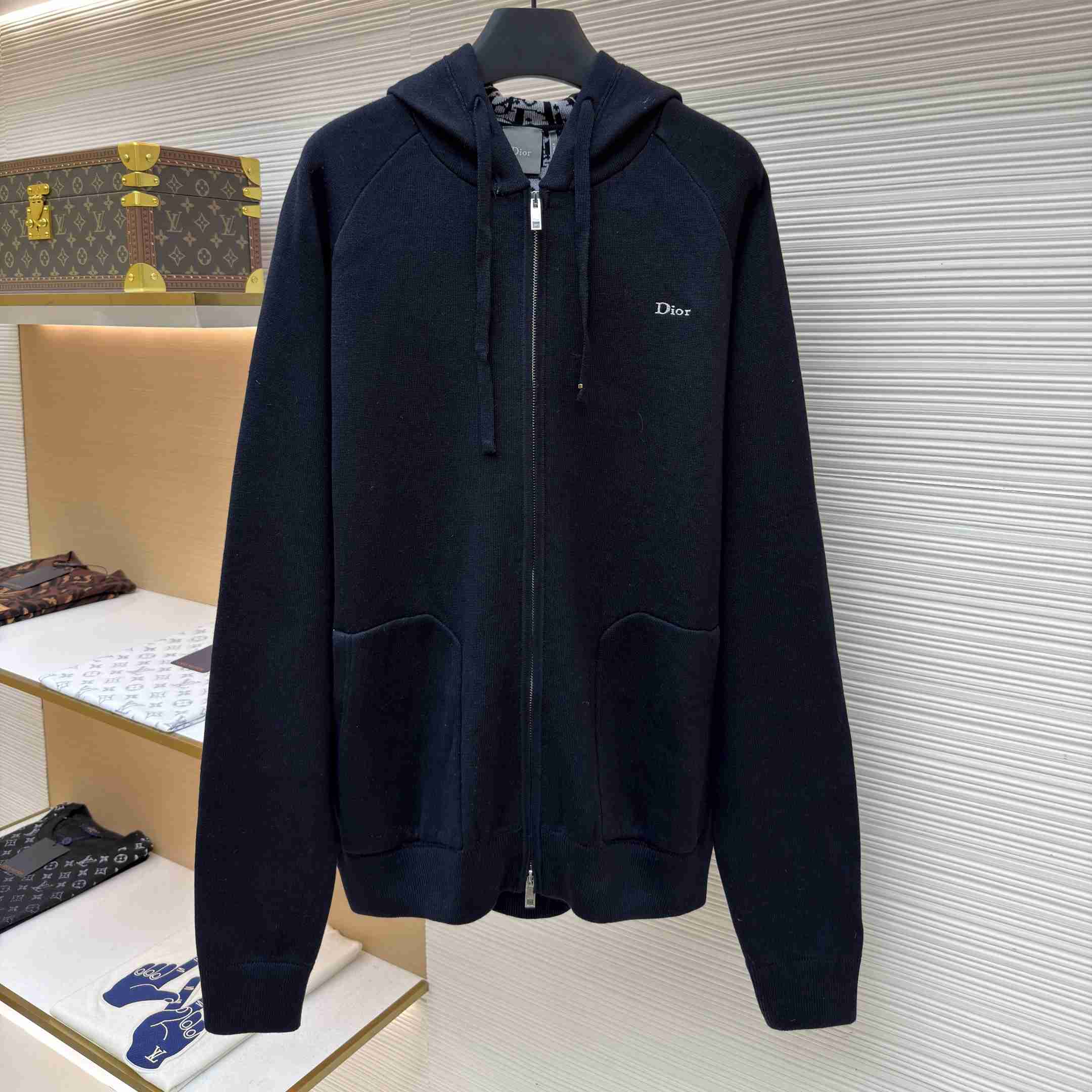 Dior Hooded Sweatshirt, Comfortable Fit - DesignerGu