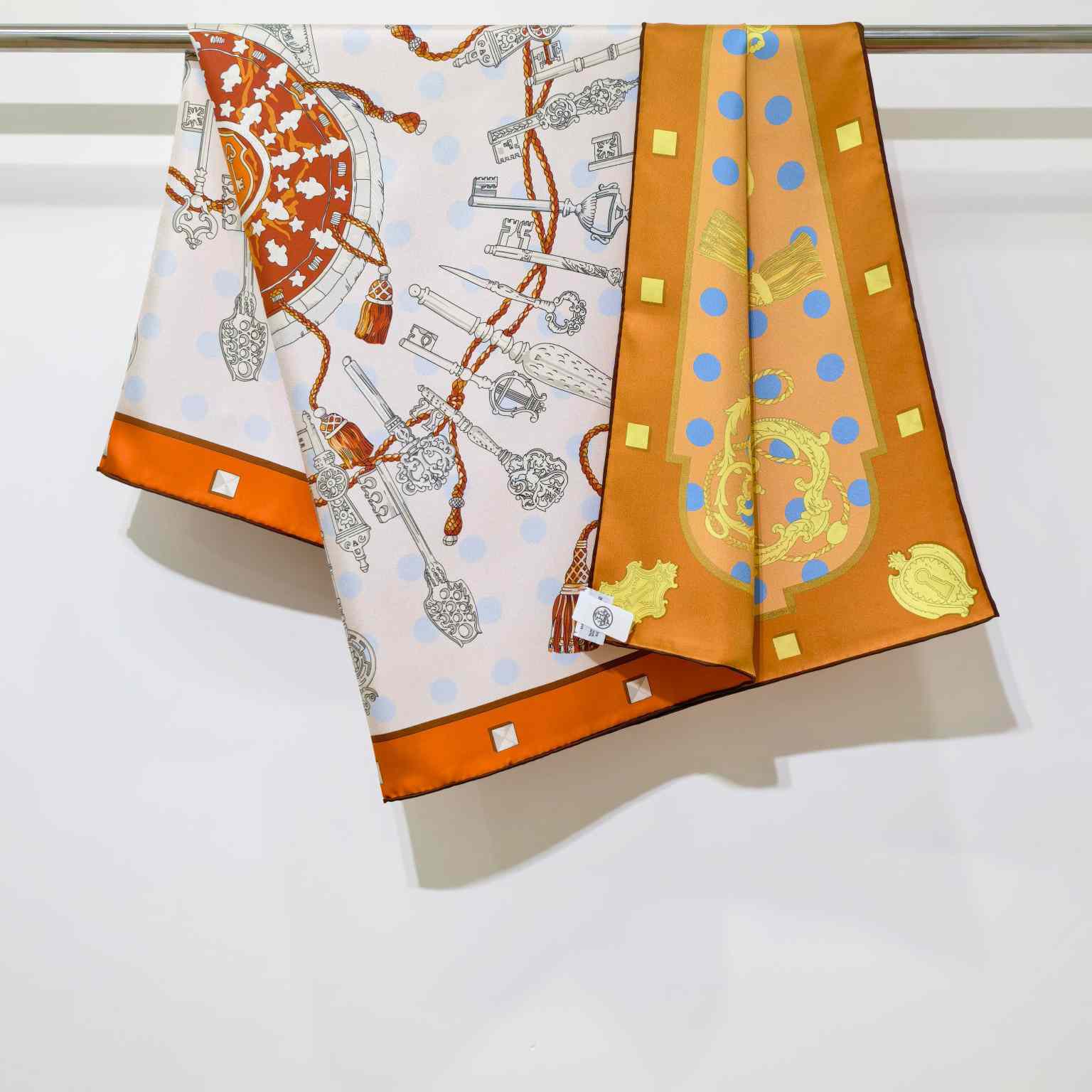 Hermes Les Cles Double Face Scarf 90 - DesignerGu