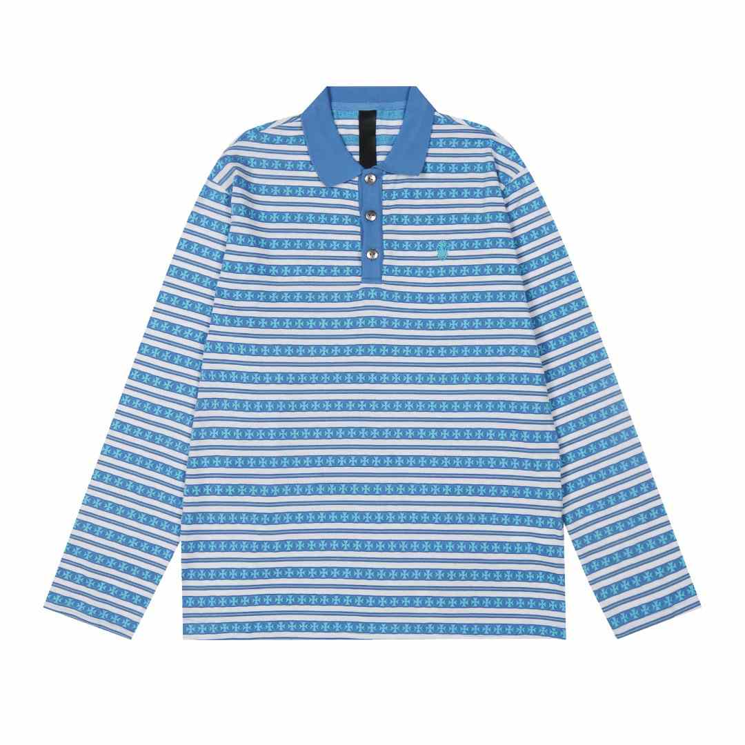 Chrome Hearts Matty Boy Teens From Mars Rugby Long Sleeve Polo Shirt - DesignerGu