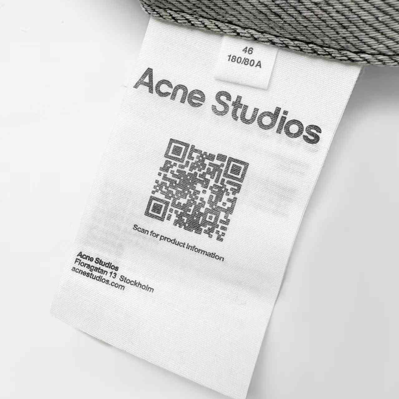 Acne Studios Leather-Trimmed Denim Jacket - DesignerGu
