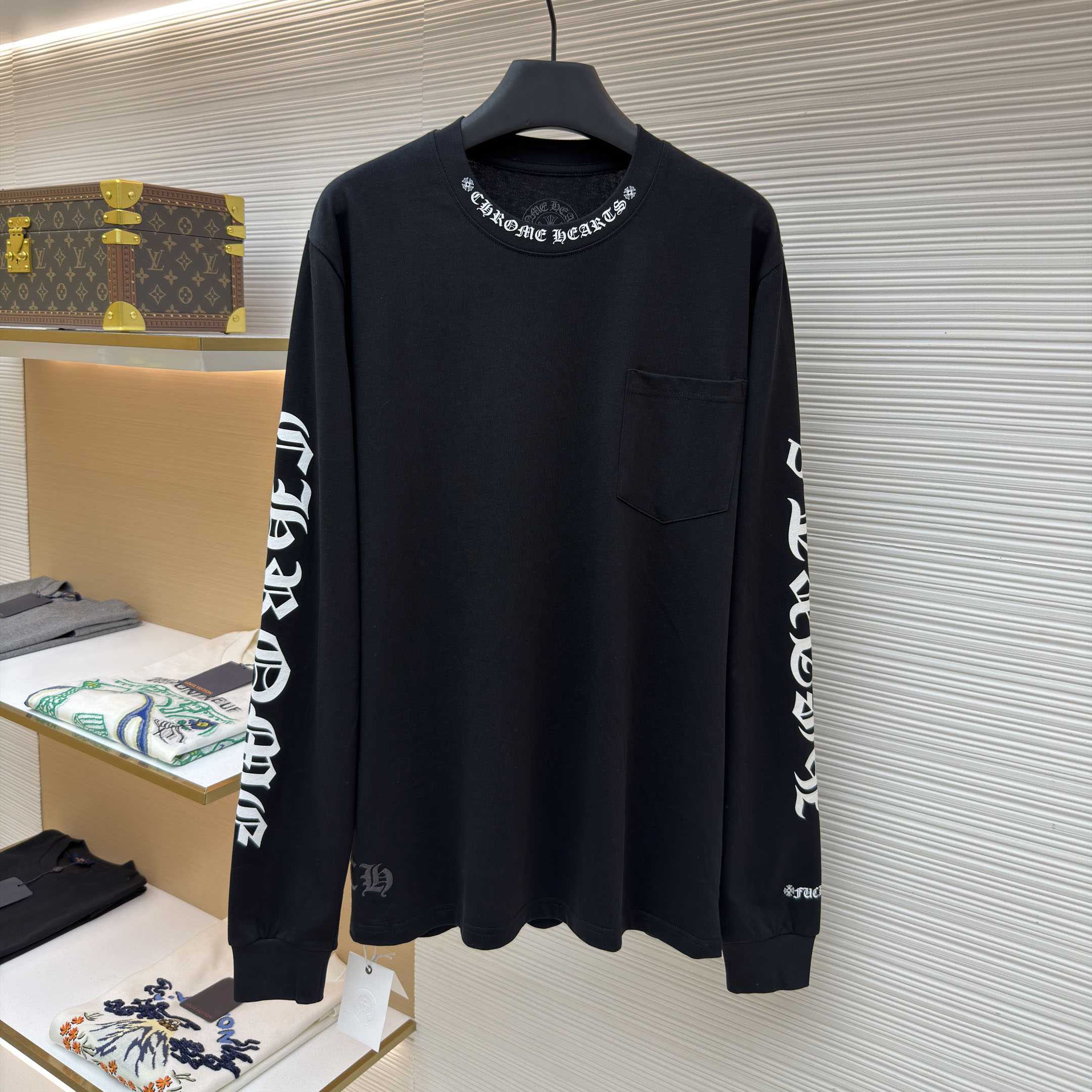 Chrome Hearts  Neck Logo Long Sleeve T-Shirt - DesignerGu