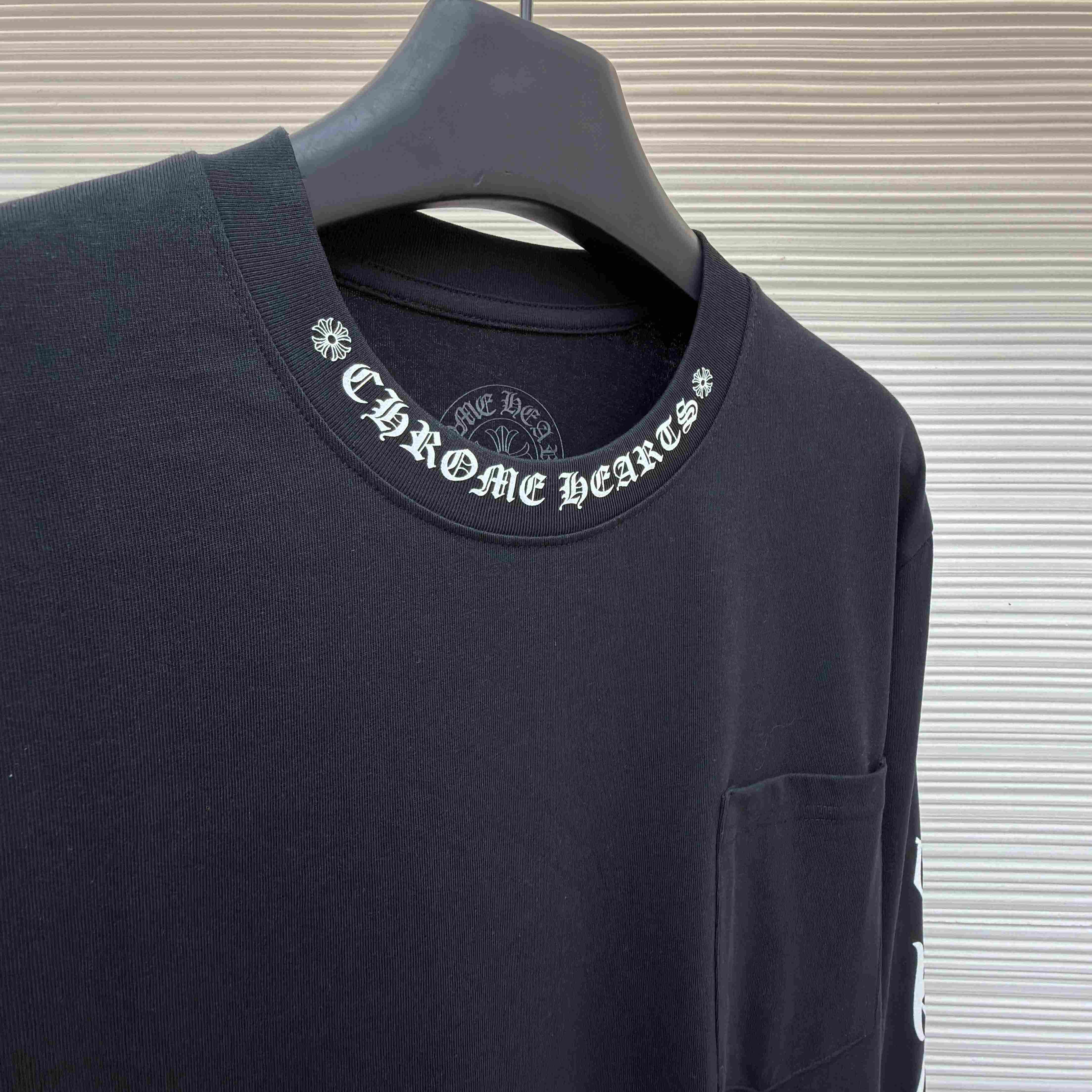 Chrome Hearts  Neck Logo Long Sleeve T-Shirt - DesignerGu