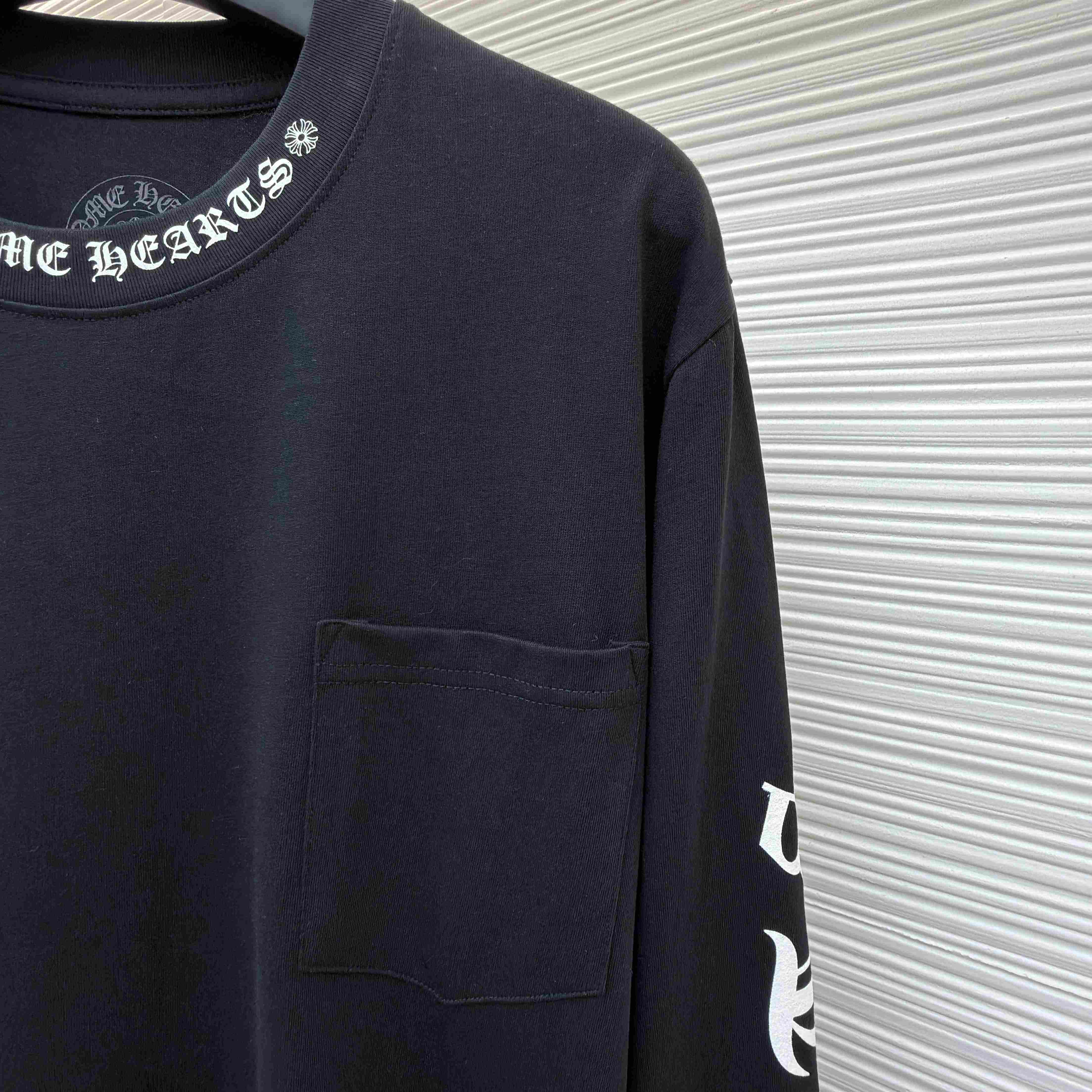 Chrome Hearts  Neck Logo Long Sleeve T-Shirt - DesignerGu