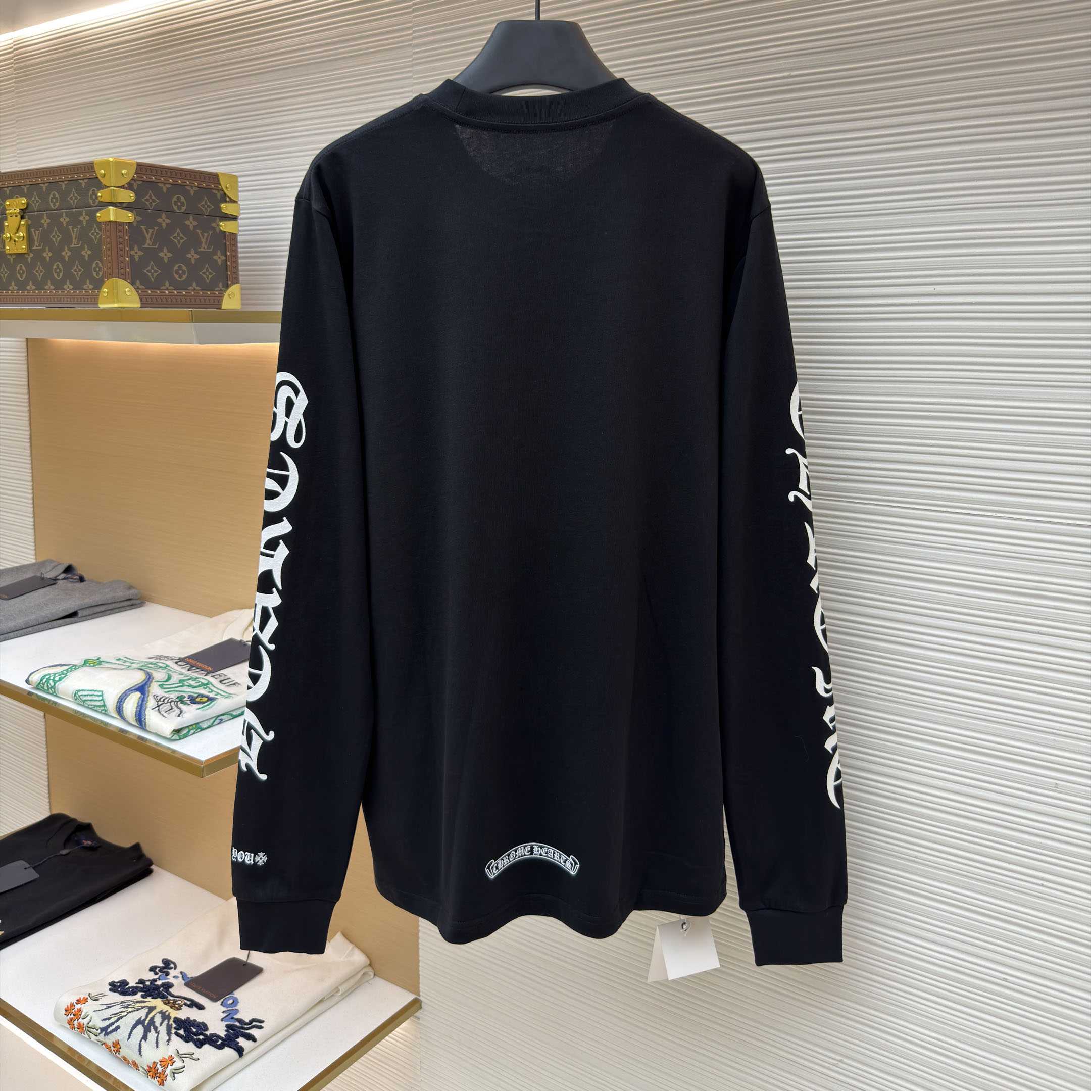 Chrome Hearts  Neck Logo Long Sleeve T-Shirt - DesignerGu