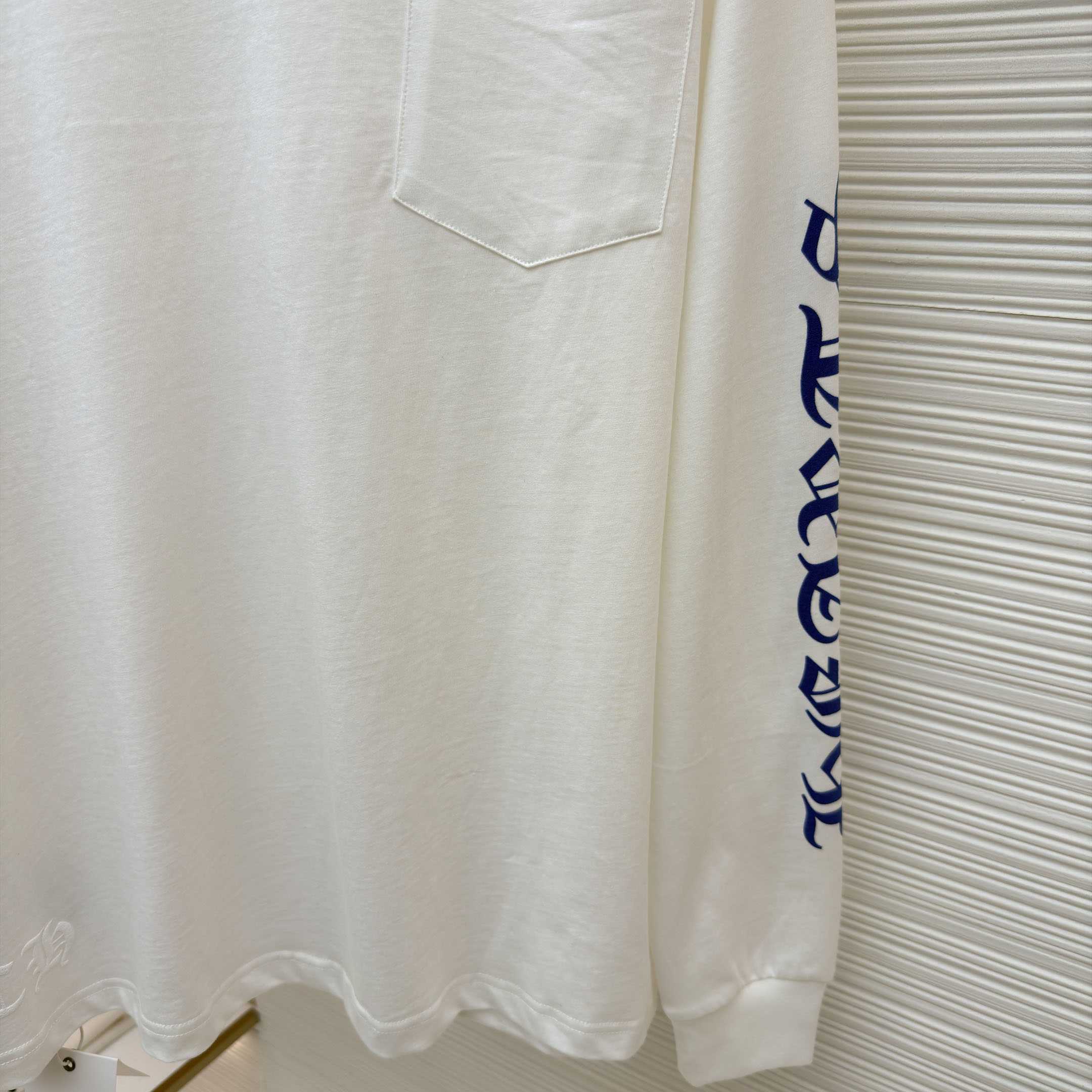 Chrome Hearts  Blue Neck Long Sleeve Tee - DesignerGu