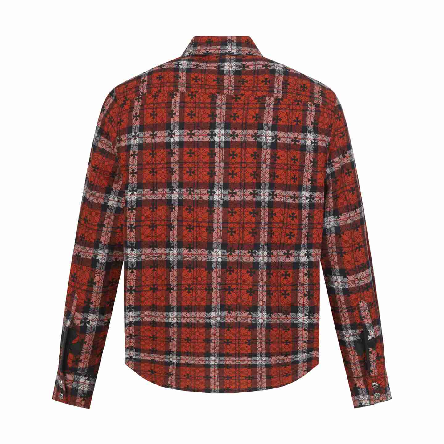 Chrome Hearts Cross Patch Flannel Shirt - DesignerGu