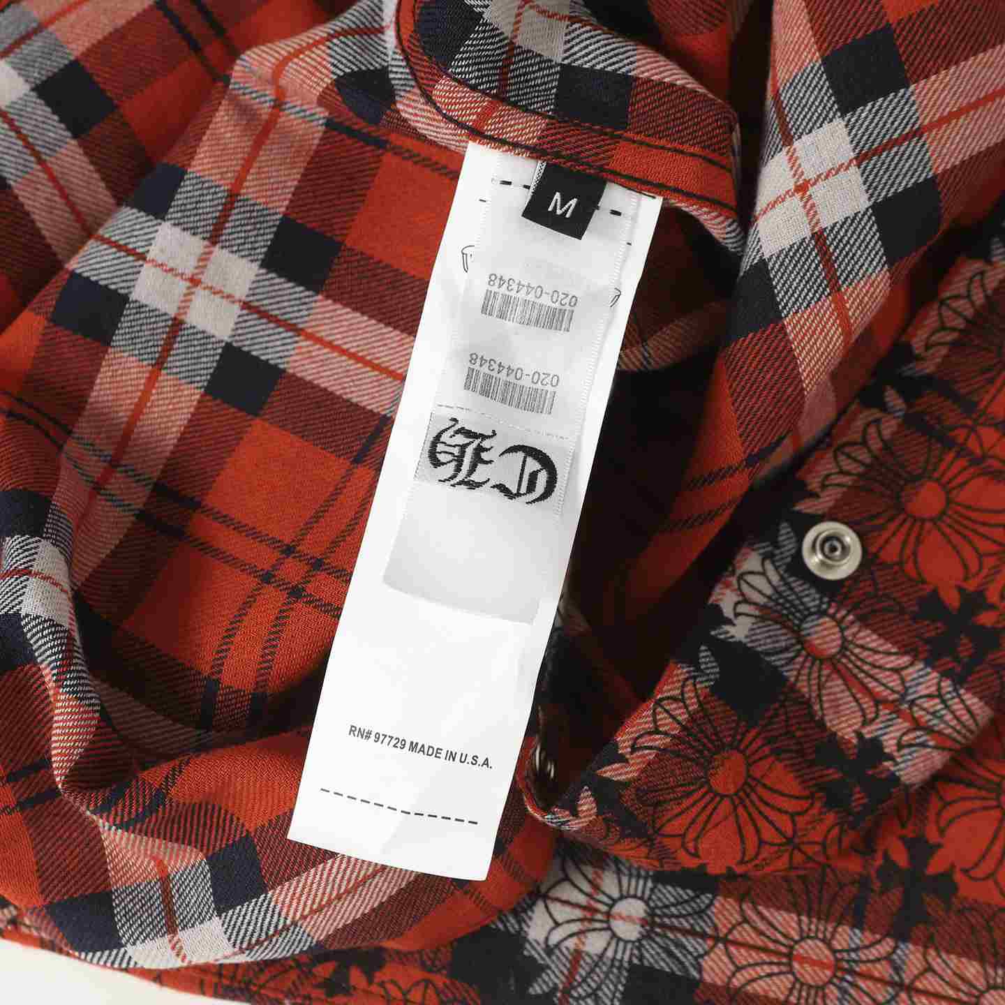 Chrome Hearts Cross Patch Flannel Shirt - DesignerGu