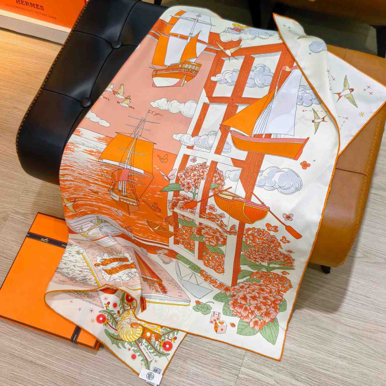 Hermes L'Esprit s'Envole Scarf 90 - DesignerGu
