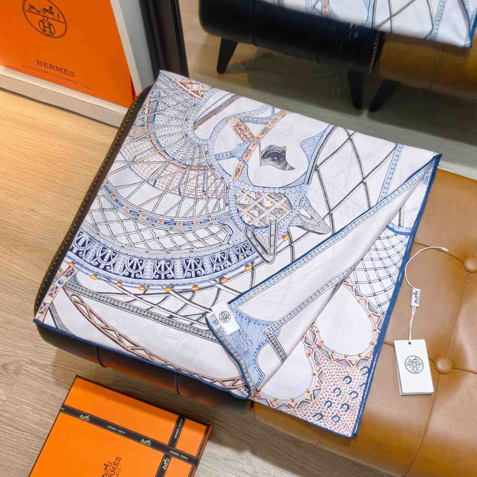 Hermes Chevaux d'Hephaistos Scarf 90 - DesignerGu