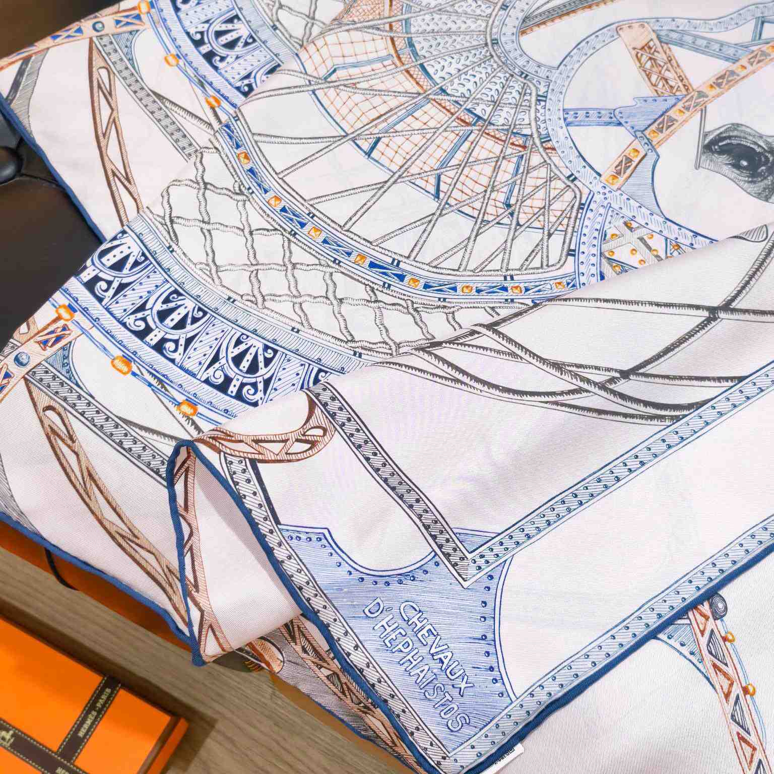 Hermes Chevaux d'Hephaistos Scarf 90 - DesignerGu