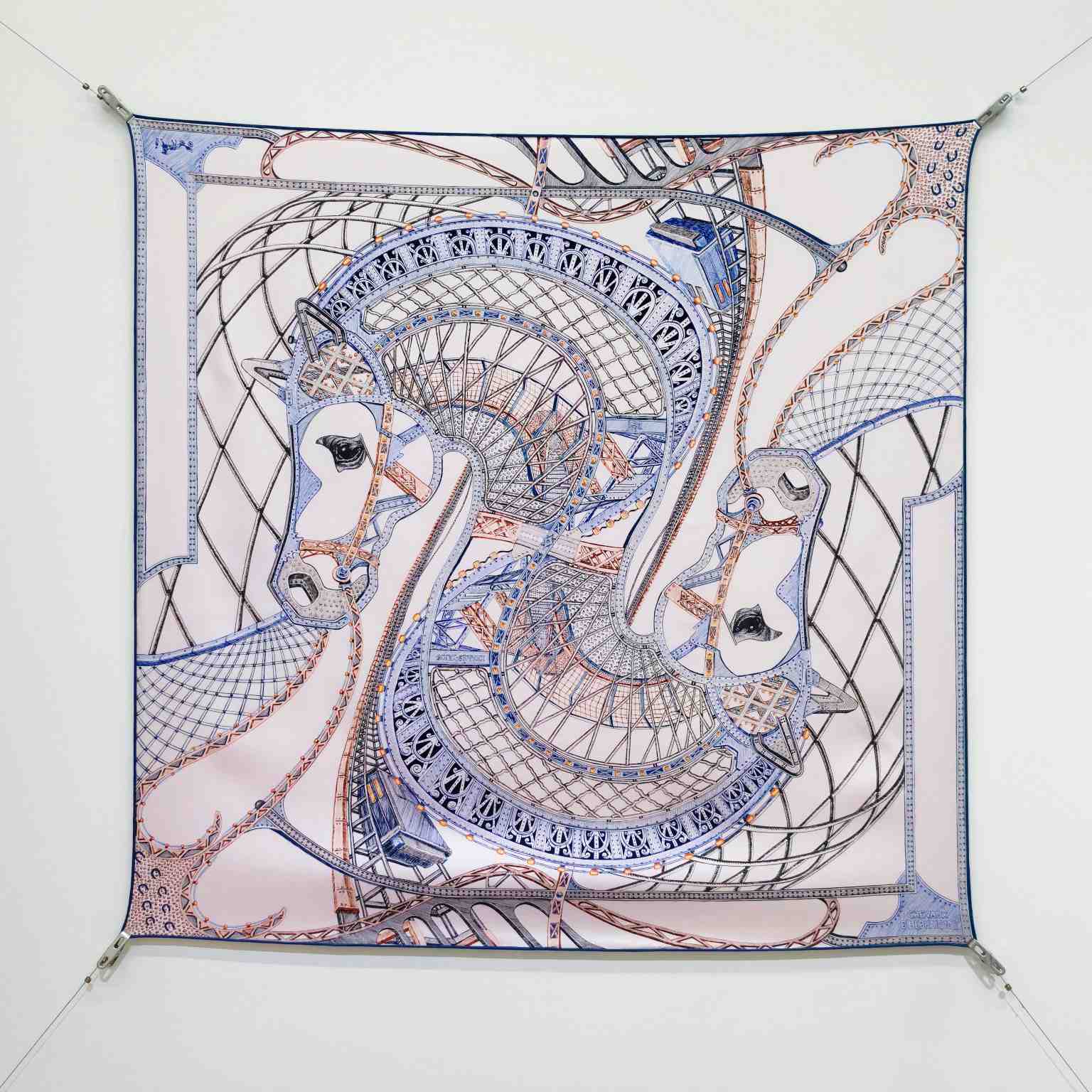 Hermes Chevaux d'Hephaistos Scarf 90 - DesignerGu