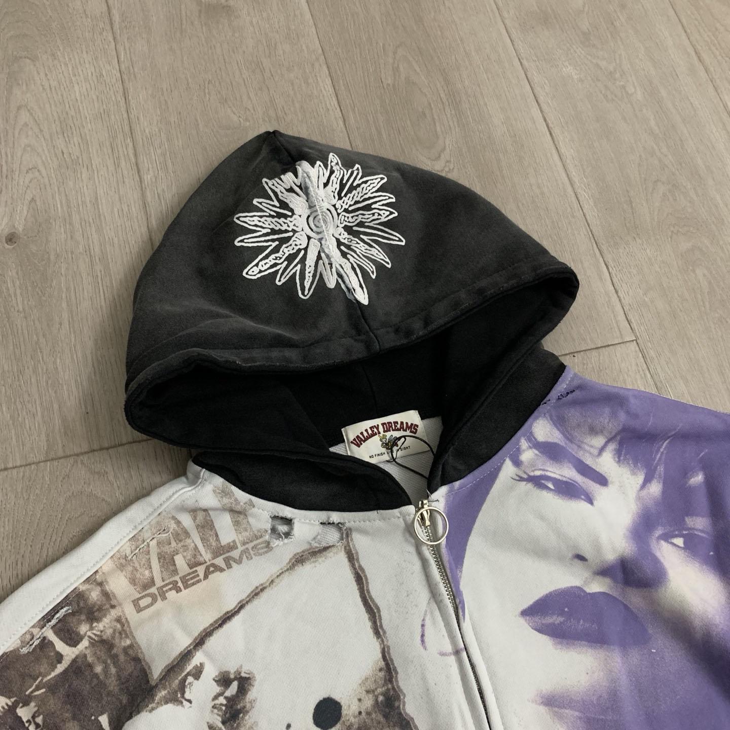 Vale Forever Noise Zip Up 'Dark Graphic' - DesignerGu