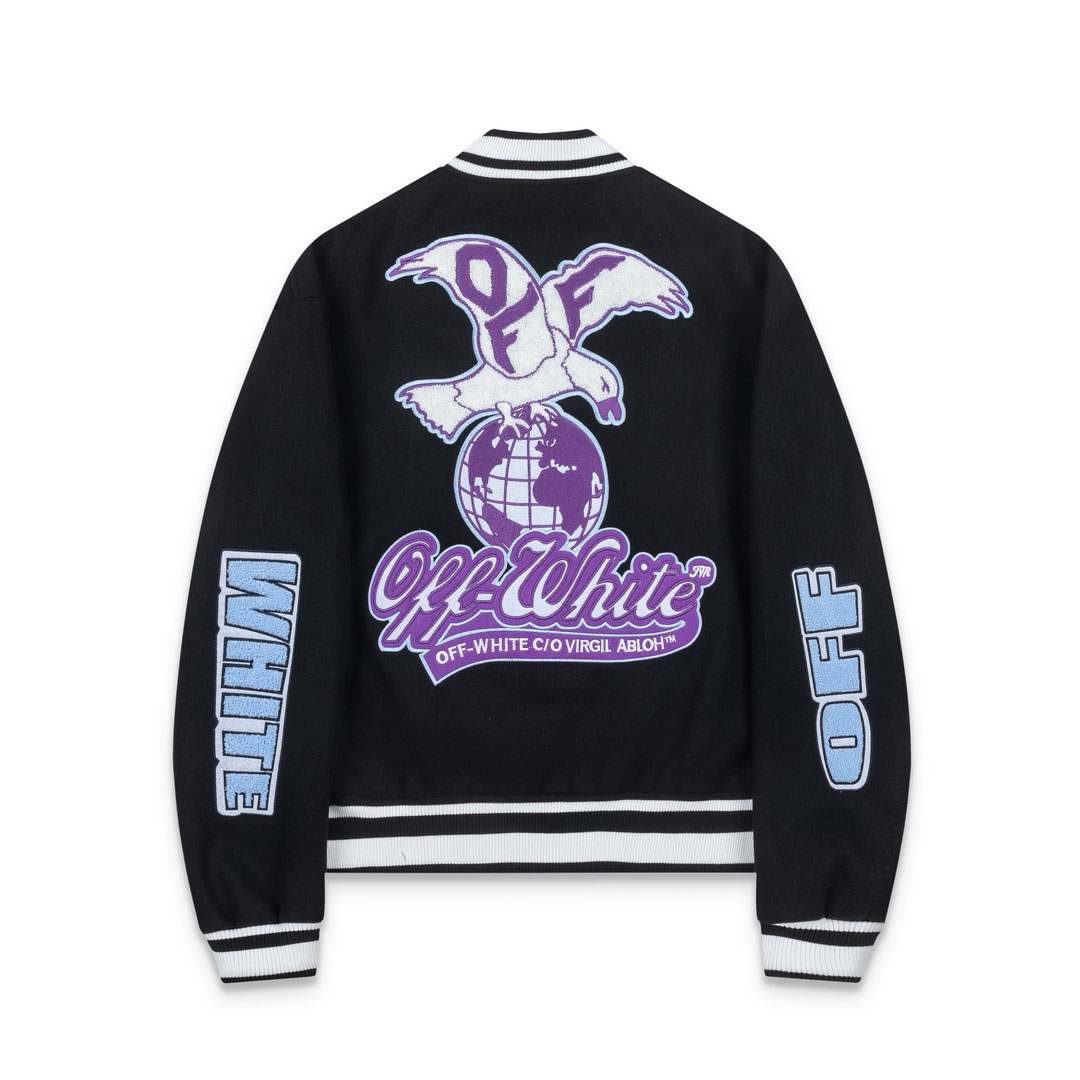 Off-White™ Eagle Wool Varsity Jacket - DesignerGu