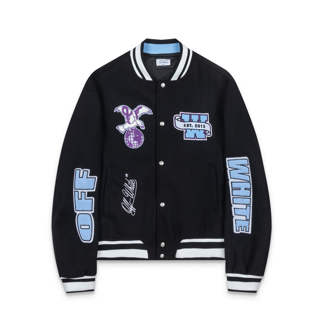 Off-White™ Eagle Wool Varsity Jacket - DesignerGu