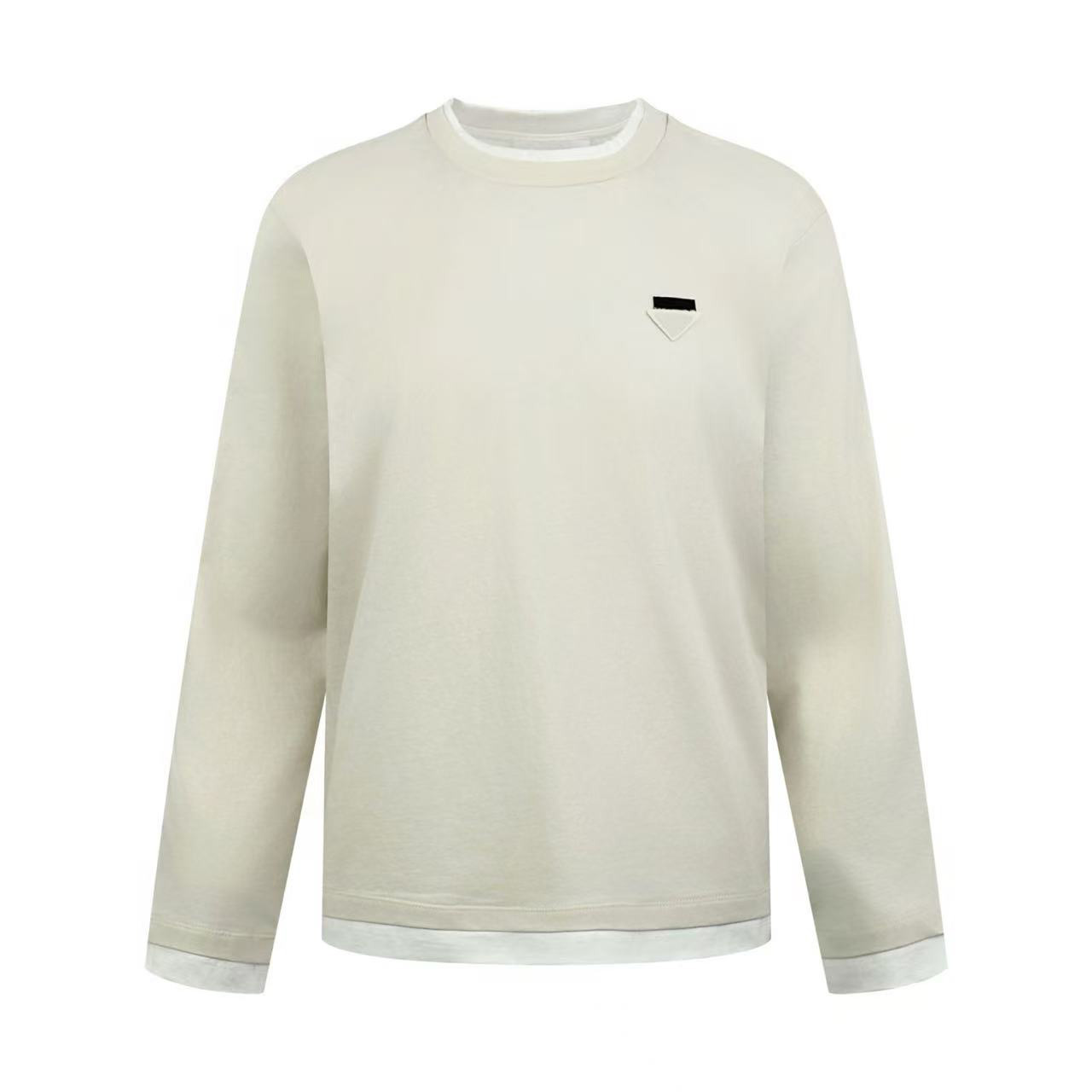 Prada Long-Sleeved Cotton T-shirt - DesignerGu