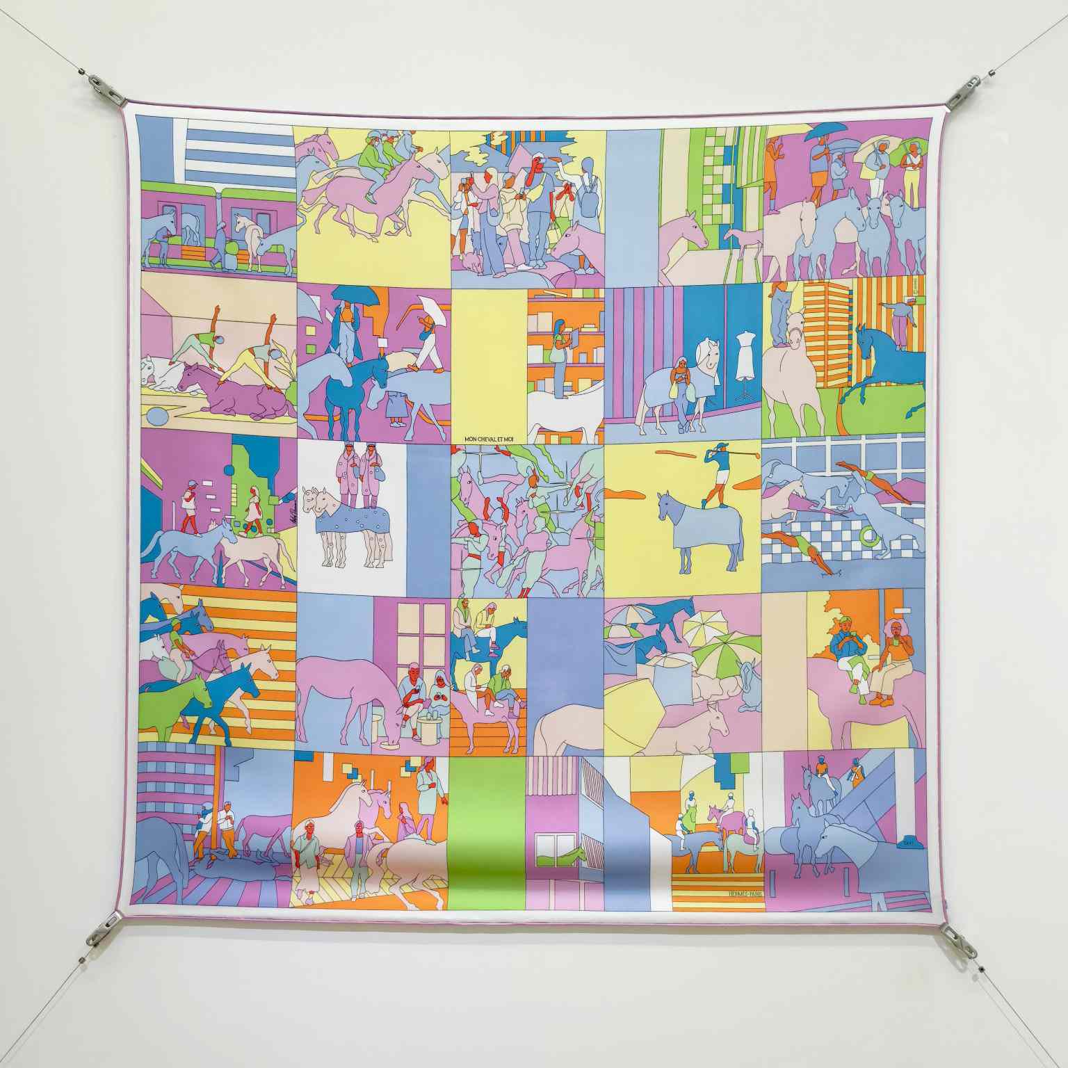 Hermes Mon Cheval Et Moi Scarf 90 - DesignerGu