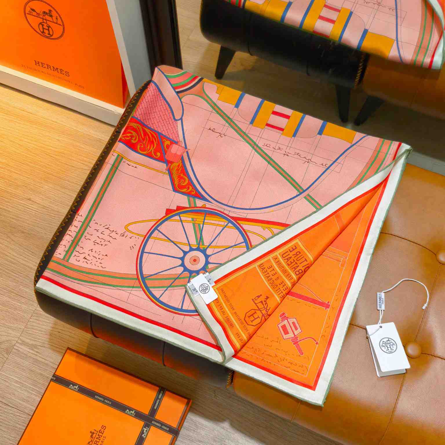Hermes Petit Duc Double Face Scarf 90 - DesignerGu