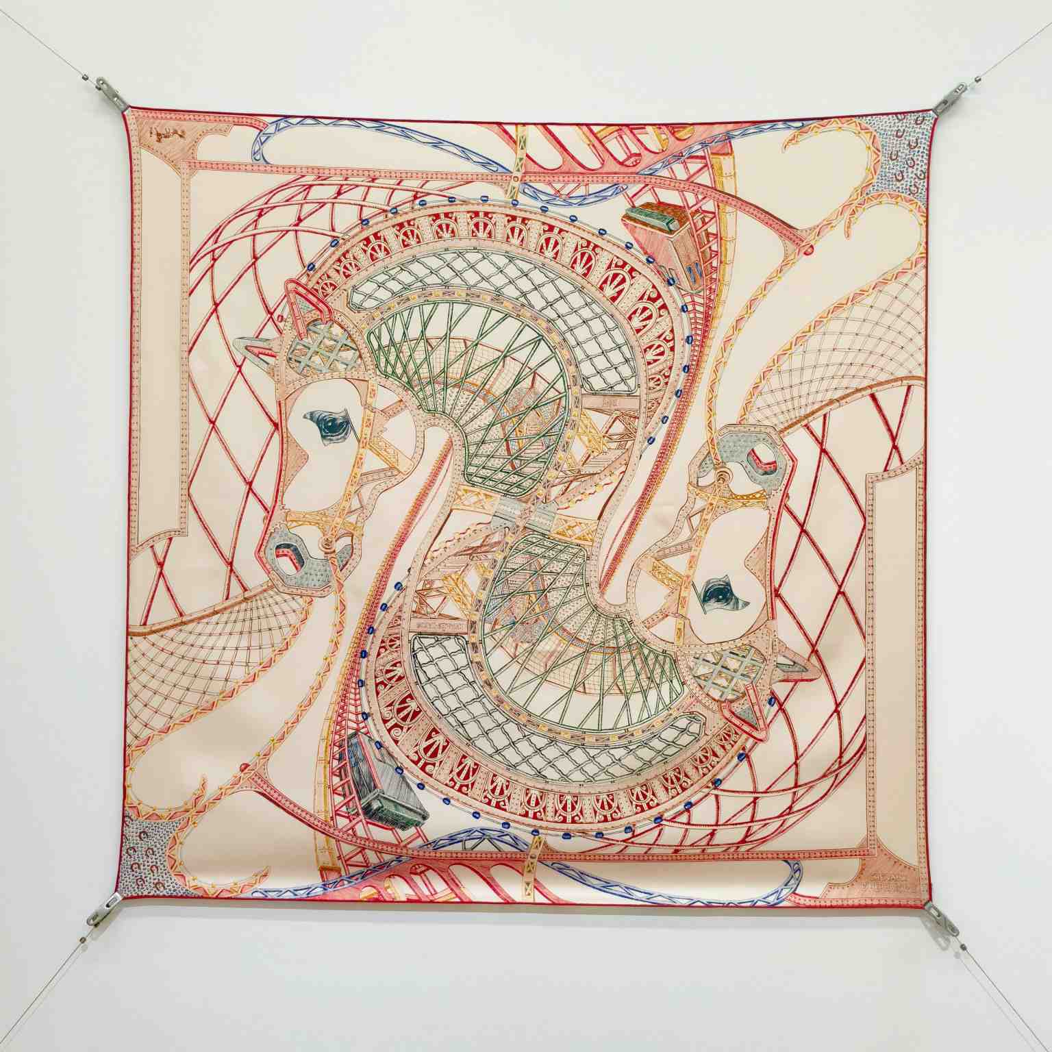 Hermes Chevaux d'Hephaistos Scarf 90 - DesignerGu
