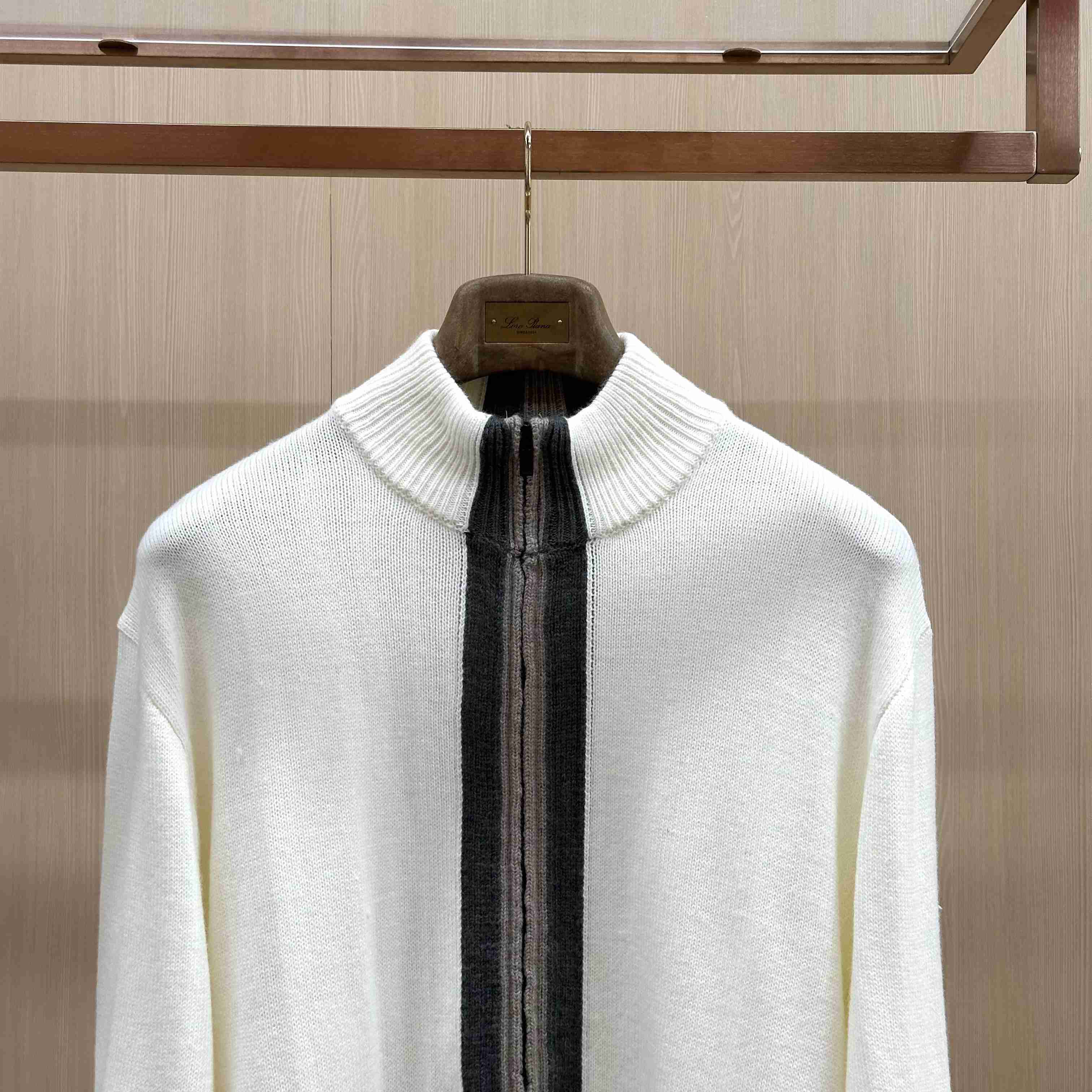 Gucci  Knit Wool Sweater With Muted Web - DesignerGu