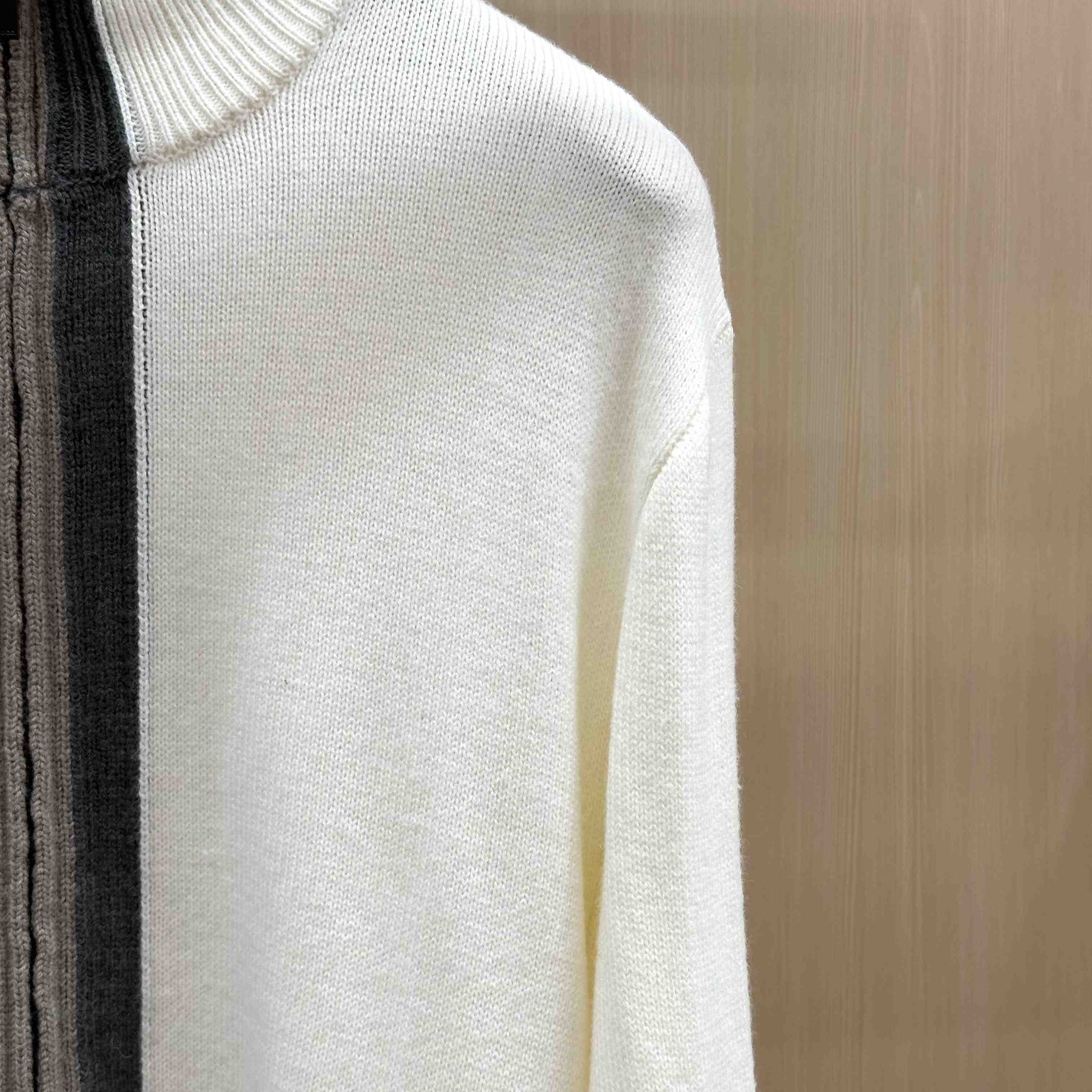 Gucci  Knit Wool Sweater With Muted Web - DesignerGu