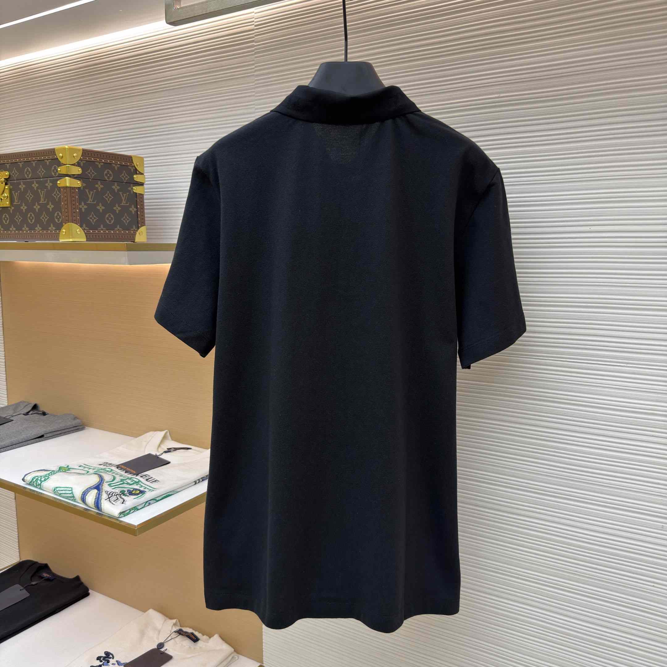 Versace Embroidered Cotton Piqué Polo - DesignerGu