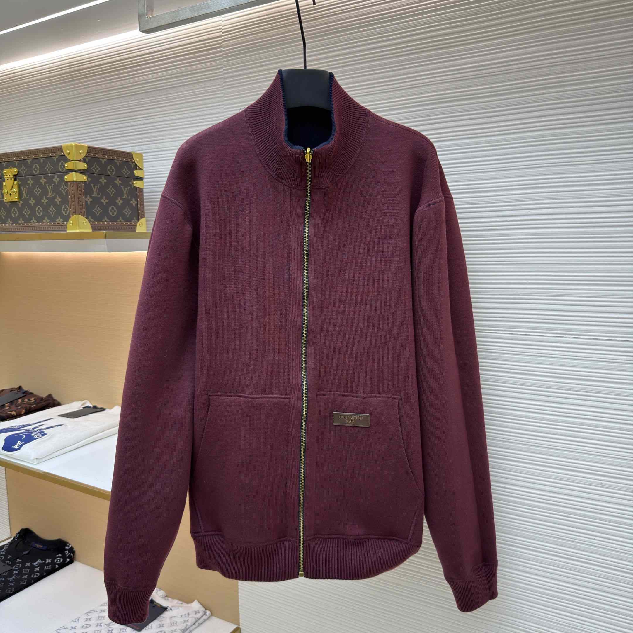 Louis Vuitton Double Face Reversible Jacquard Track Top 1AKLUS - DesignerGu