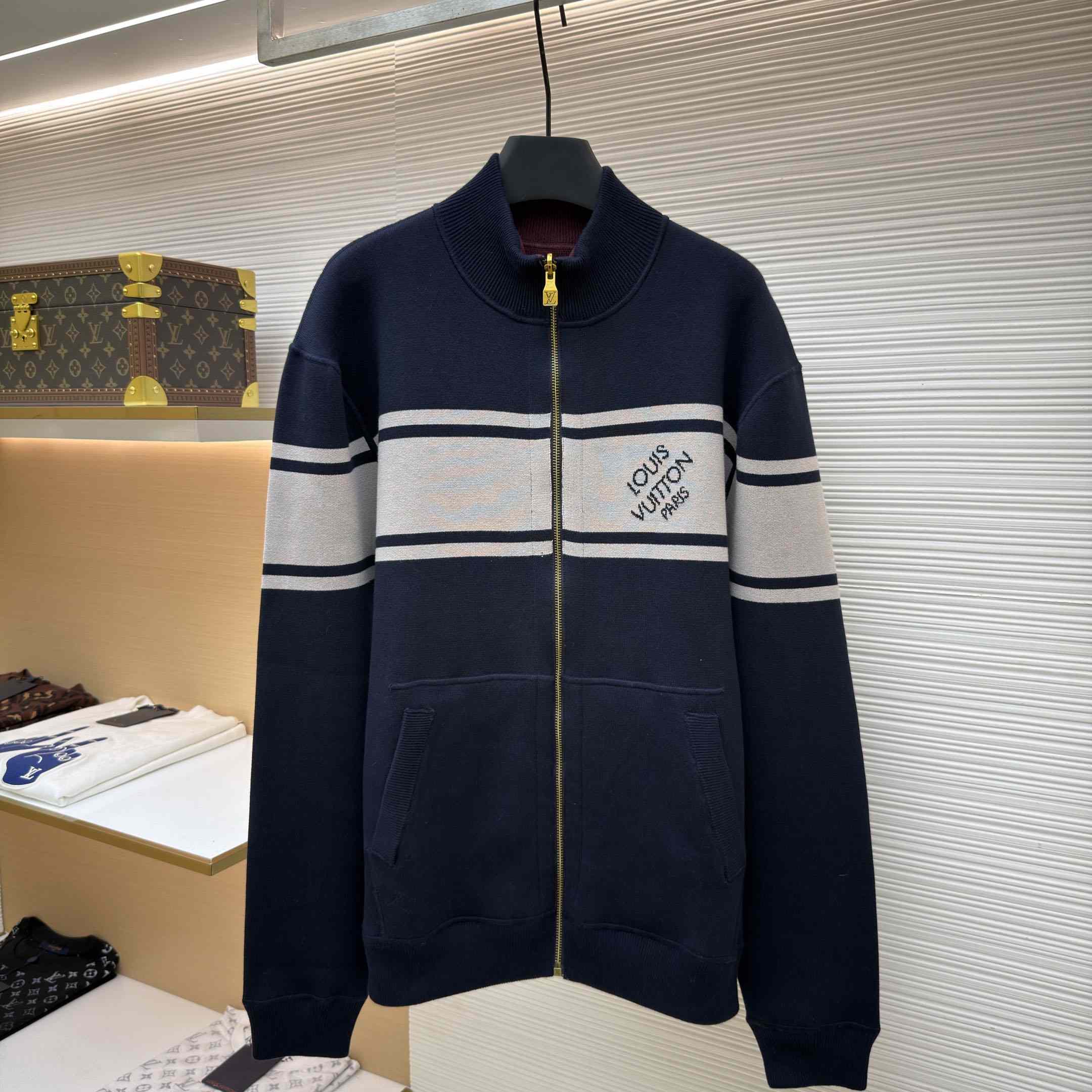 Louis Vuitton Double Face Reversible Jacquard Track Top 1AKLUS - DesignerGu