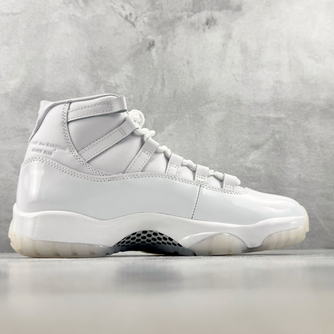 Jordan  Comme des Garçons × Jordan Air Jordan 11 Sneakers IV7639-100 - DesignerGu