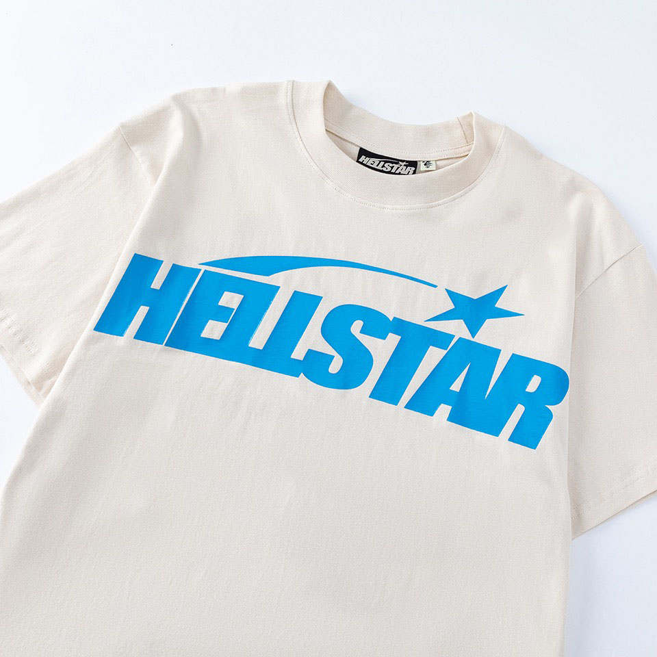 Hellstar Classic T-Shirt 'White/Blue' - DesignerGu