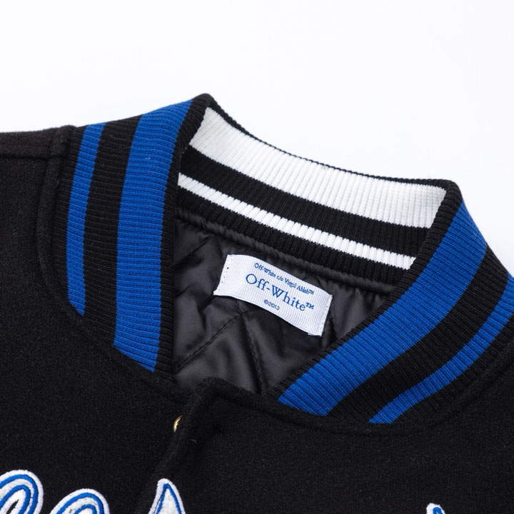 Off-White™ Street Wiz Wool Varsity Jacket - DesignerGu